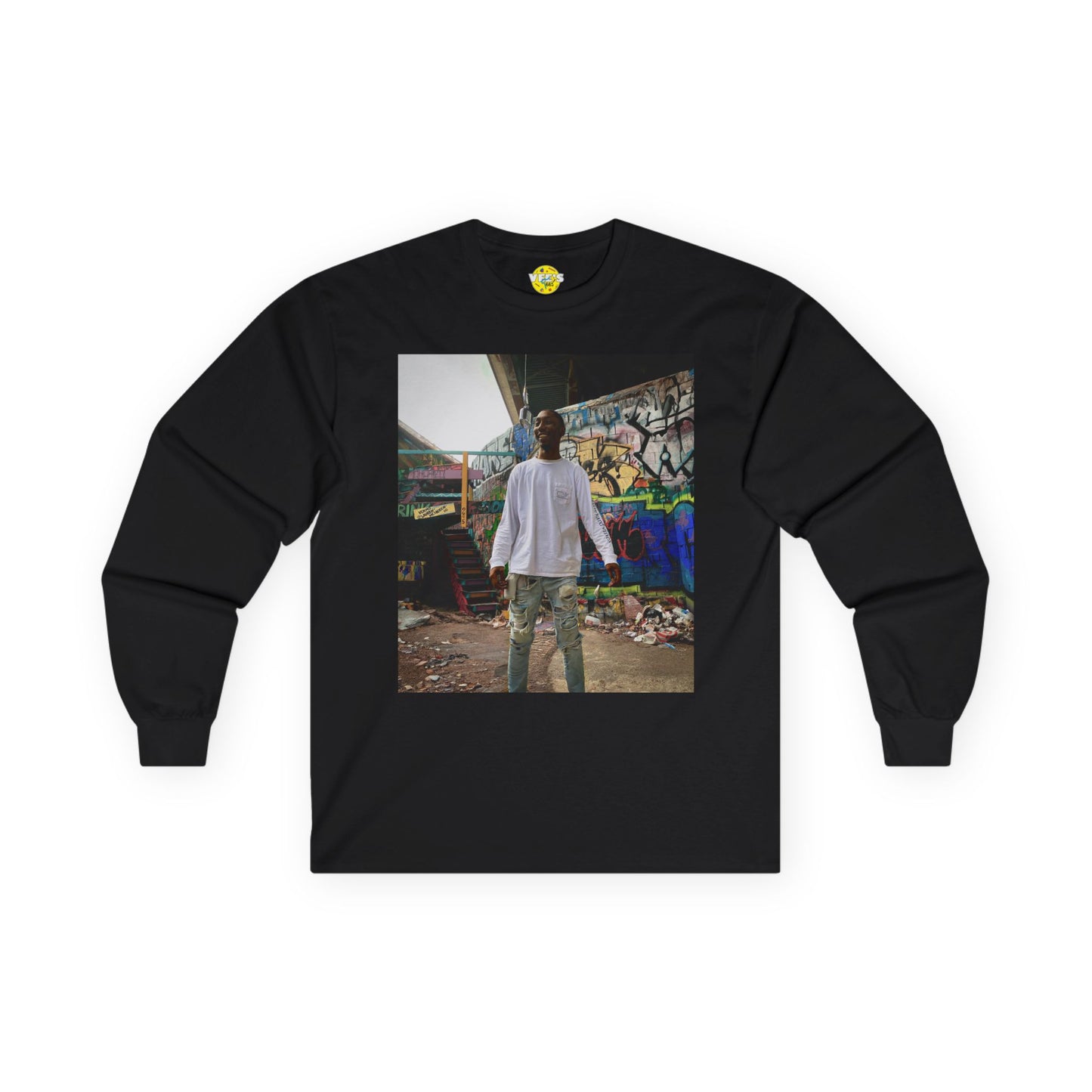 Dom Wavey - BlockWorkTV Freestyle long sleeve T-shirt