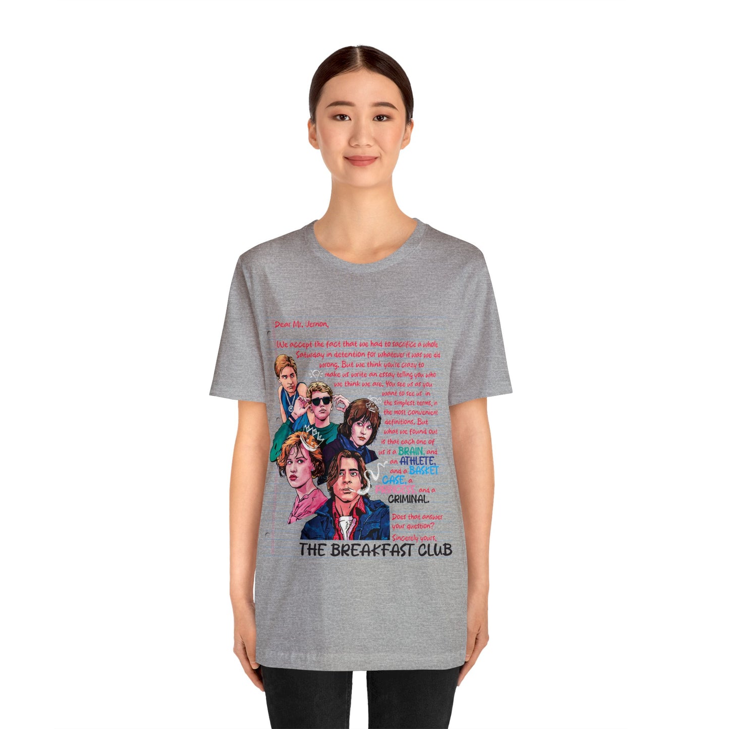 The Breakfast Club Movie - The Breakfast Club Shirt - Retro Teen Movie - The Breakfast Club Movie TShirt - 80s Teen Movie TShirt