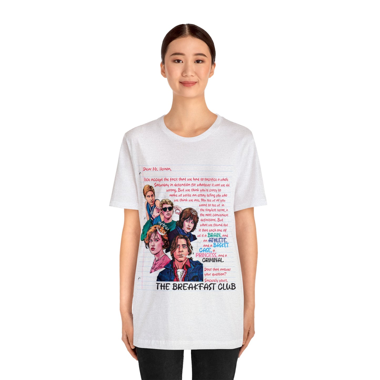 The Breakfast Club Movie - The Breakfast Club Shirt - Retro Teen Movie - The Breakfast Club Movie TShirt - 80s Teen Movie TShirt