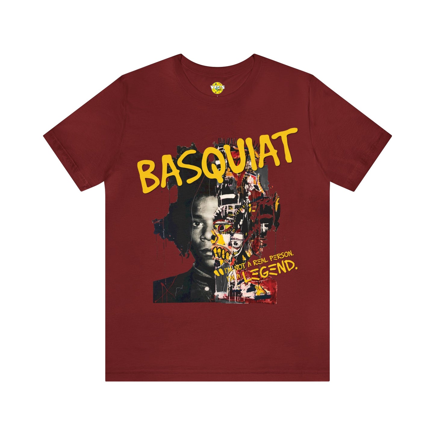 Basquiat Portrait Urban Art Icon Shirt, Jean-Michel Basquiat Quote Collage T-Shirt, Art Lover Fashion Graphic Tee, Black History Month