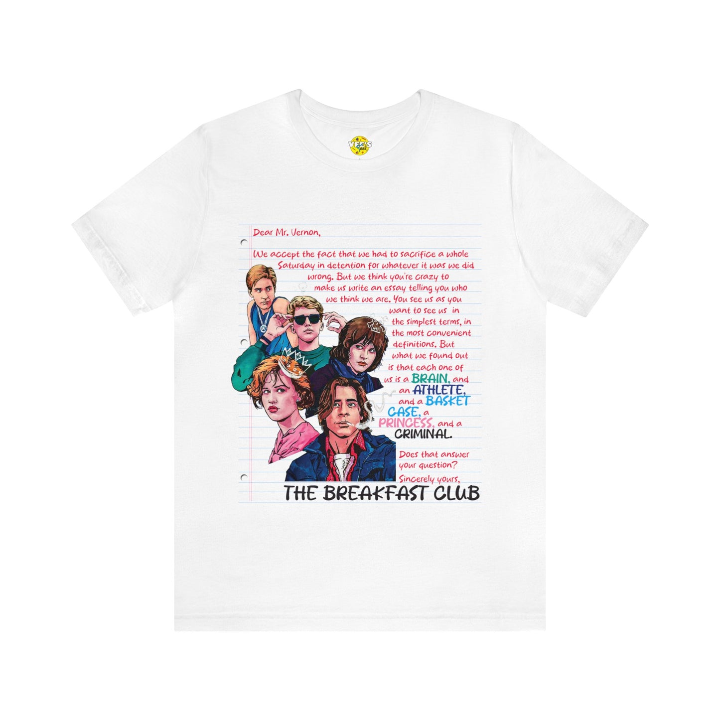 The Breakfast Club Movie - The Breakfast Club Shirt - Retro Teen Movie - The Breakfast Club Movie TShirt - 80s Teen Movie TShirt