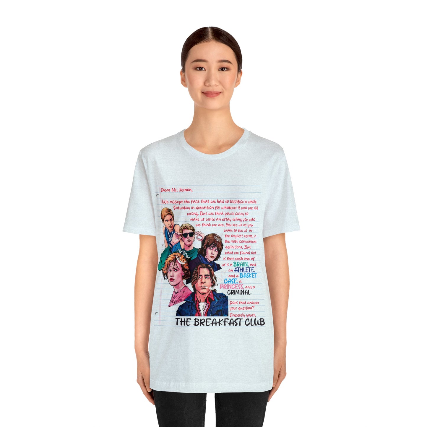 The Breakfast Club Movie - The Breakfast Club Shirt - Retro Teen Movie - The Breakfast Club Movie TShirt - 80s Teen Movie TShirt