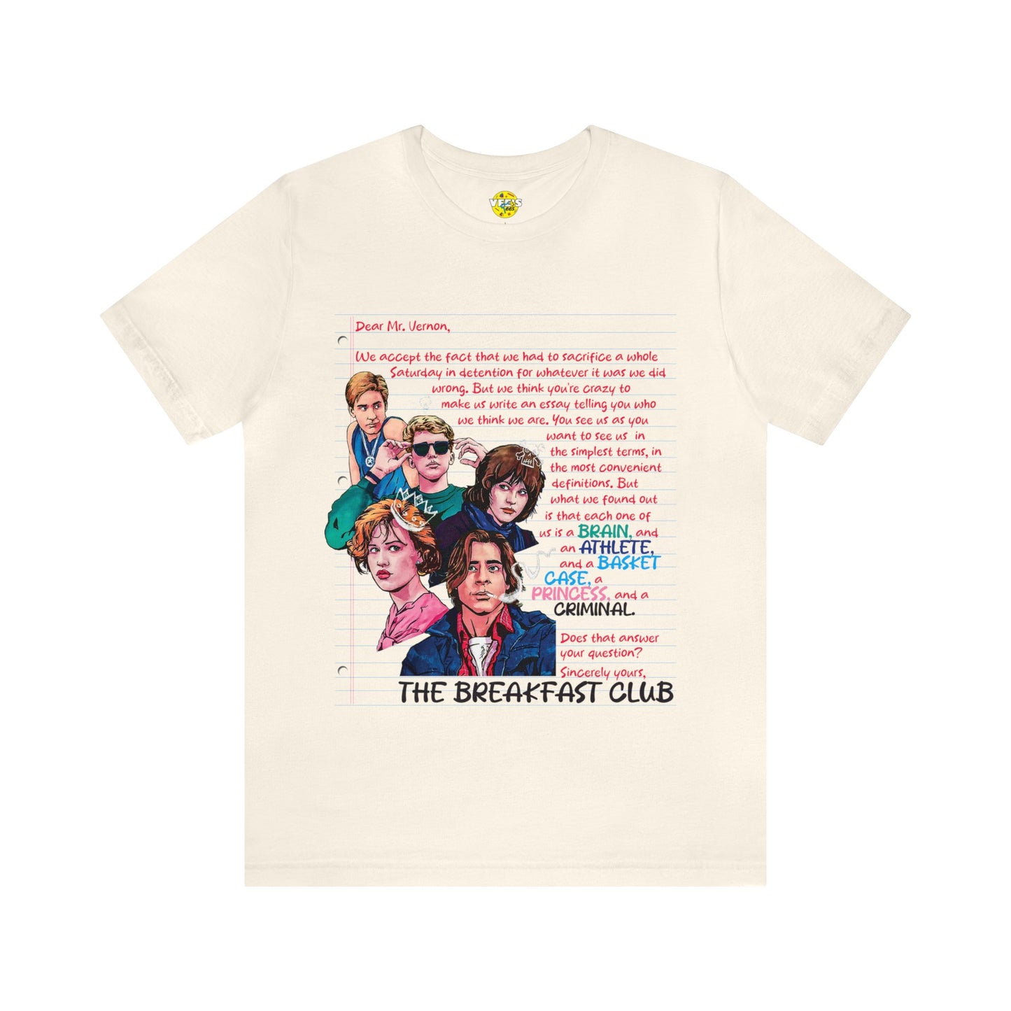 The Breakfast Club Movie - The Breakfast Club Shirt - Retro Teen Movie - The Breakfast Club Movie TShirt - 80s Teen Movie TShirt