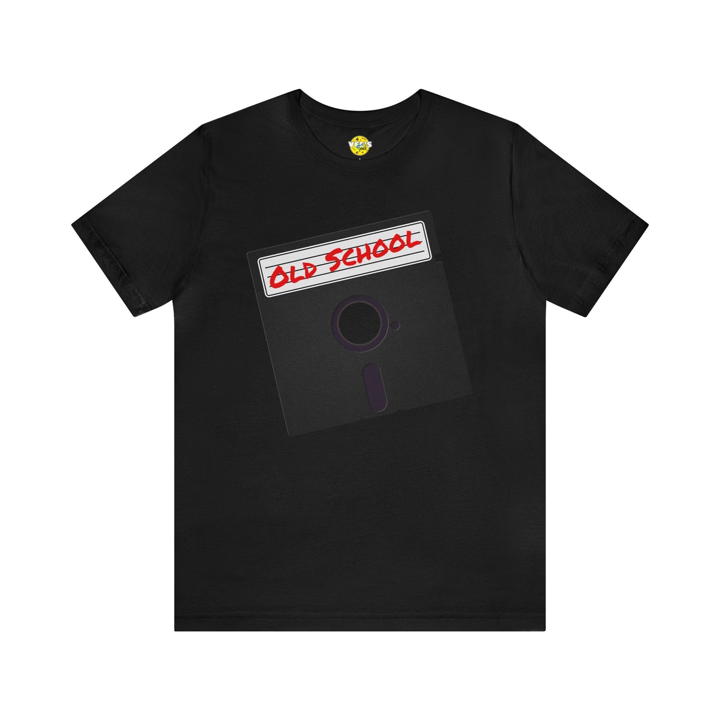 Back to the '80s Vibes - Retro Floppy Disk Short Sleeve T-shirt - Old School