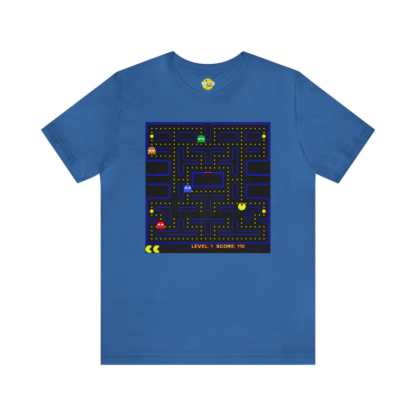 Retro Pac-Man Arcade Game Short Sleeve T-Shirt - Classic Vintage Gamer Tee