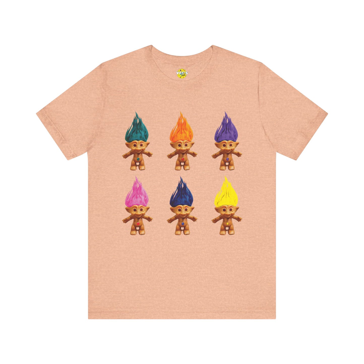 Vintage Treasure Troll Squad Short Sleeve T-Shirt - Retro 90s Nostalgia Tee