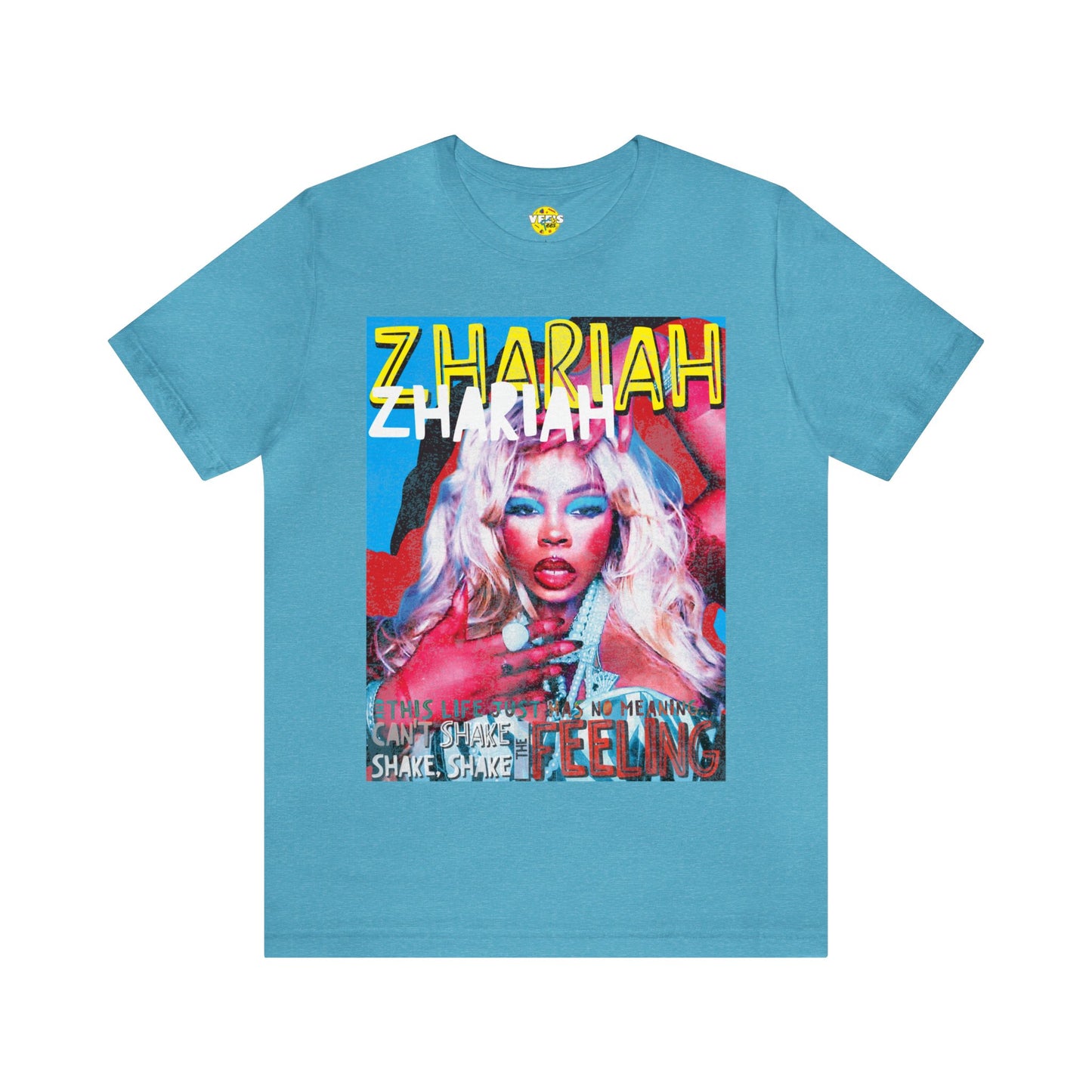 Zhariah Vegas Days Tshirt, 80s Music Tee, Retro Music Lyric Tshirt, Vintage look 80s Glamrock Shirt