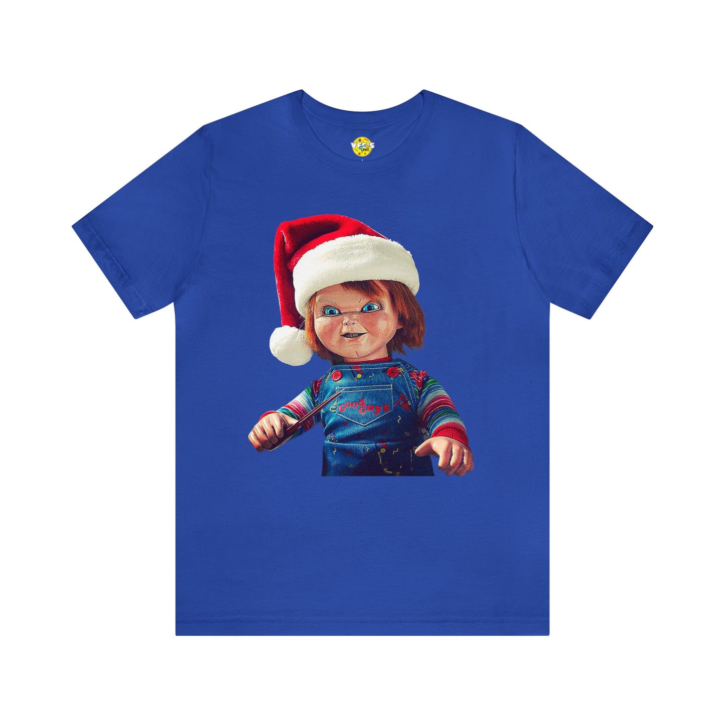 Yuletide Chucky Holiday Short Sleeve T-Shirt - Festive Horror Christmas Tee