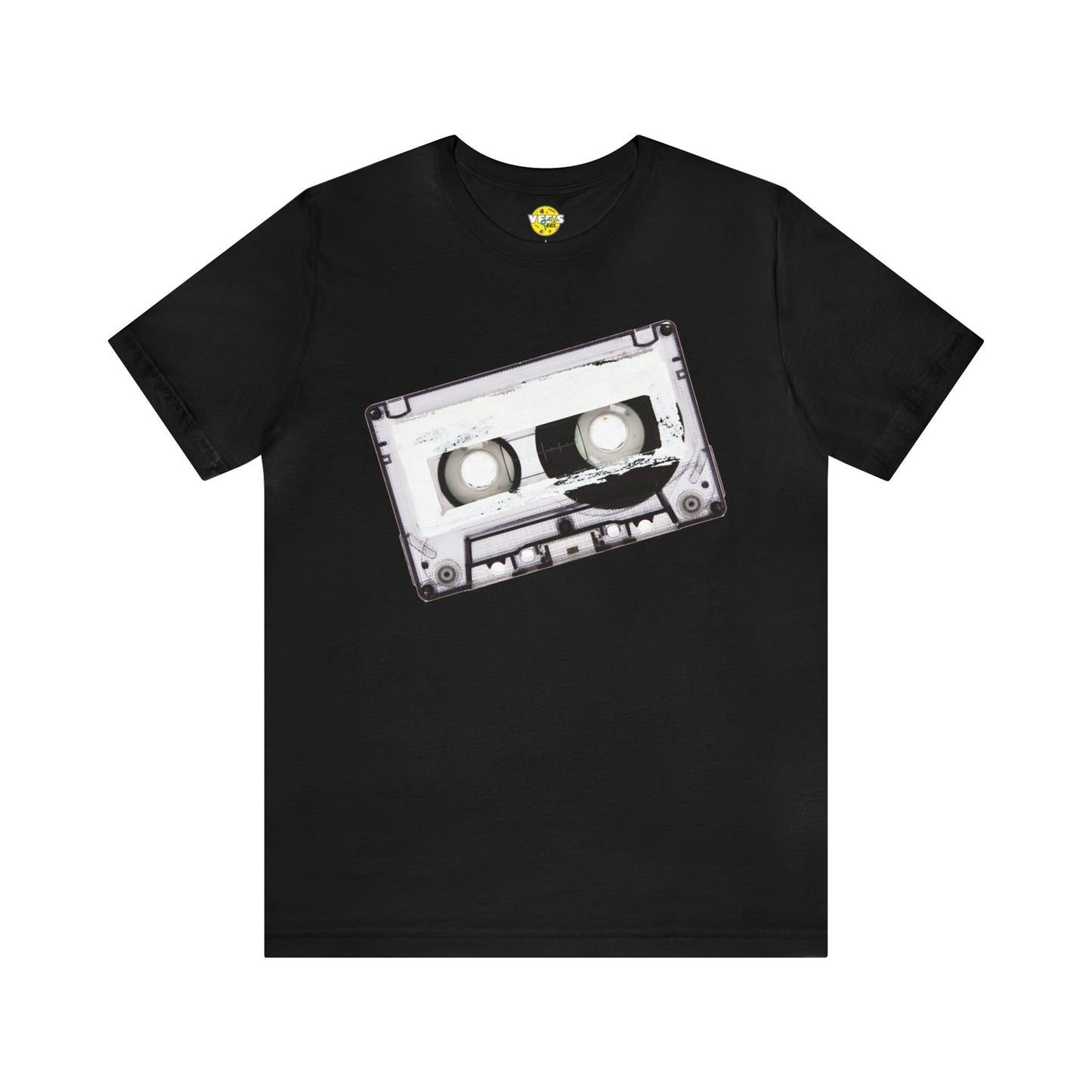 Retro Cassette Tape Short Sleeve T-Shirt - Vintage Music Lover Tee, 80s Nostalgia Graphic Shirt