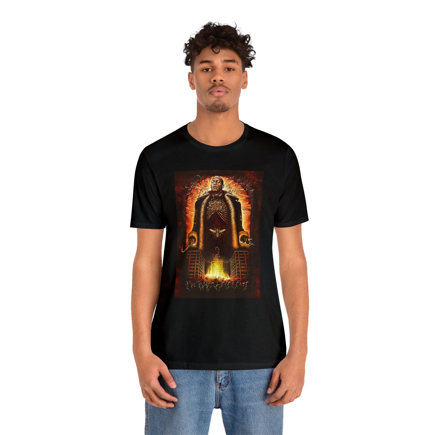 Halloween Candyman Horror Short Sleeve T-Shirt - Iconic Horror Movie Tee, Retro Candyman Character Graphic Shirt