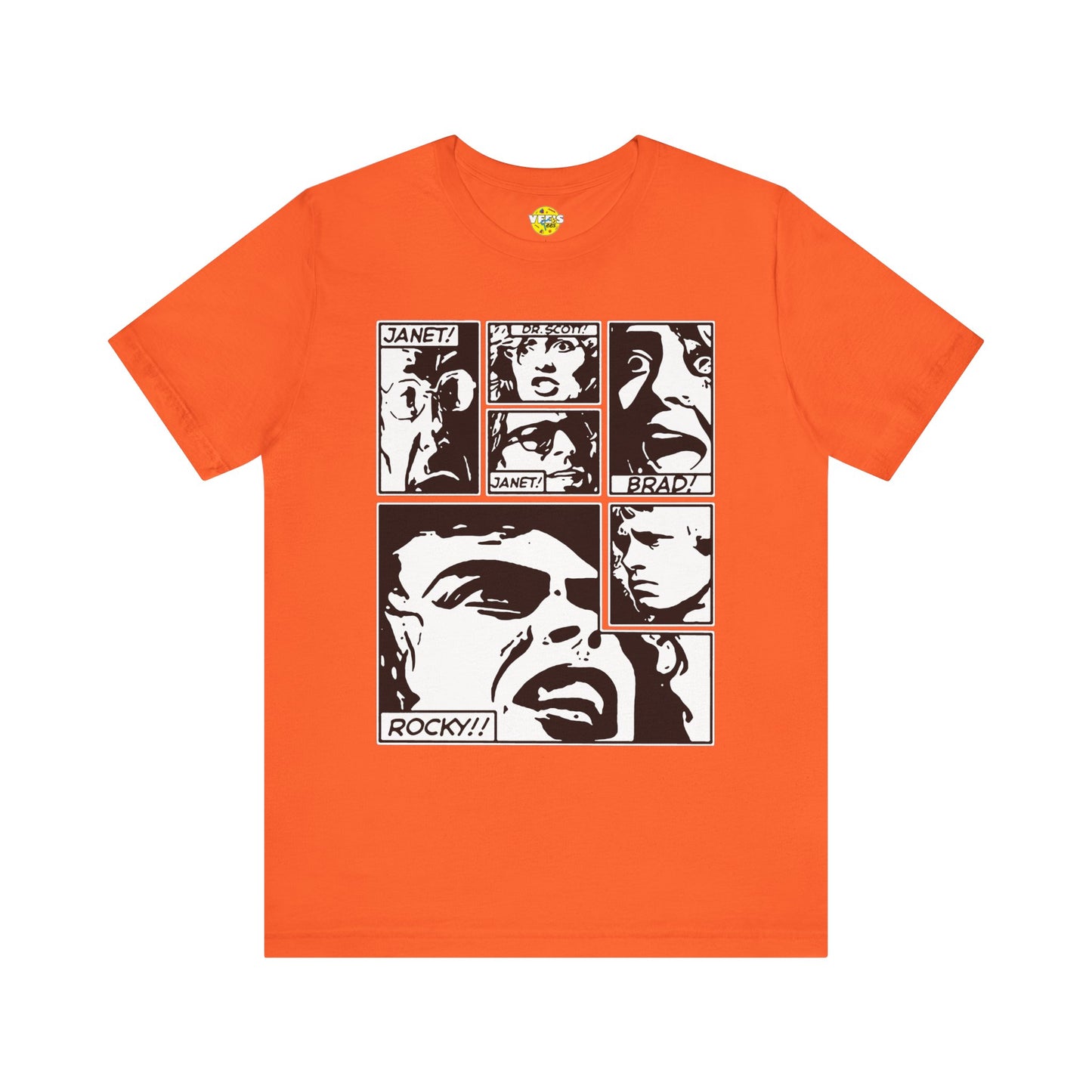 Halloween Rocky Horror Picture Show Cast Comic Book Short Sleeve T-Shirt