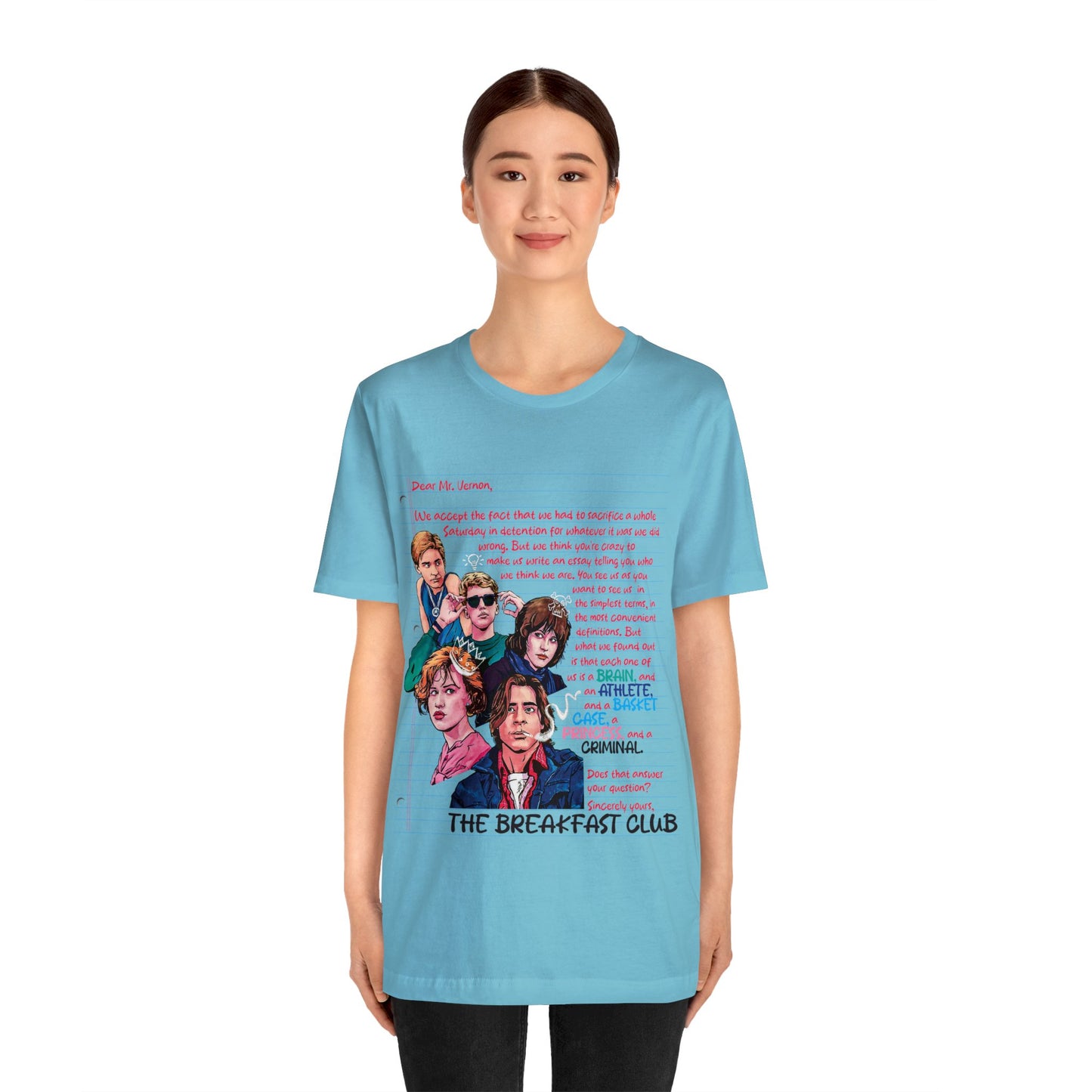 The Breakfast Club Movie - The Breakfast Club Shirt - Retro Teen Movie - The Breakfast Club Movie TShirt - 80s  Teen Movie TShirt