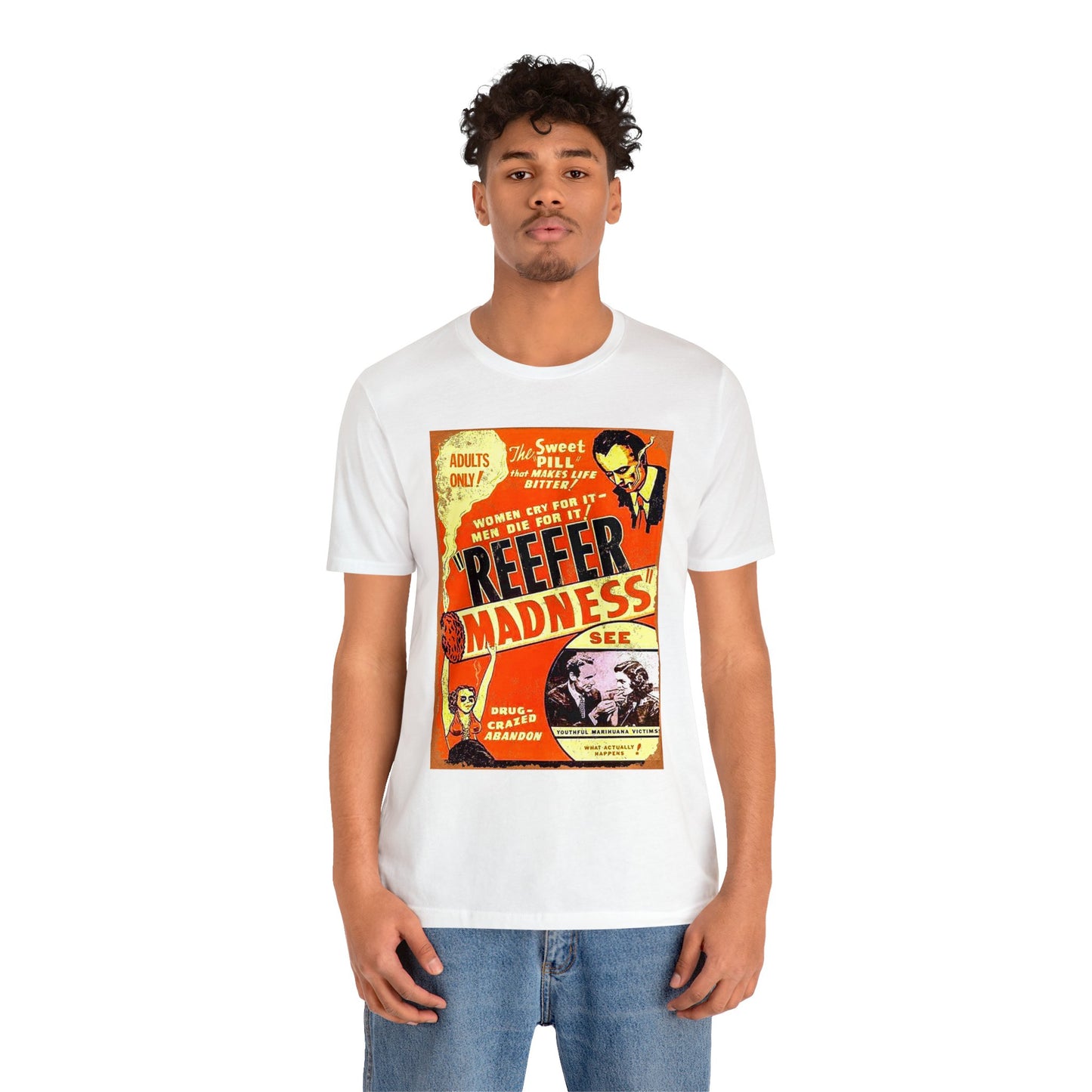 Retro Reefer Madness Movie Poster Short Sleeve T-Shirt - Cult Classic Nostalgia Tee