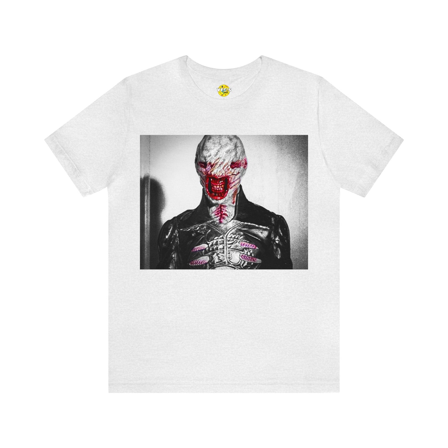 Halloween Chatterer Hellraiser Short Sleeve T-Shirt - Clive Barker Horror Movie Tee, Cenobite Art Shirt