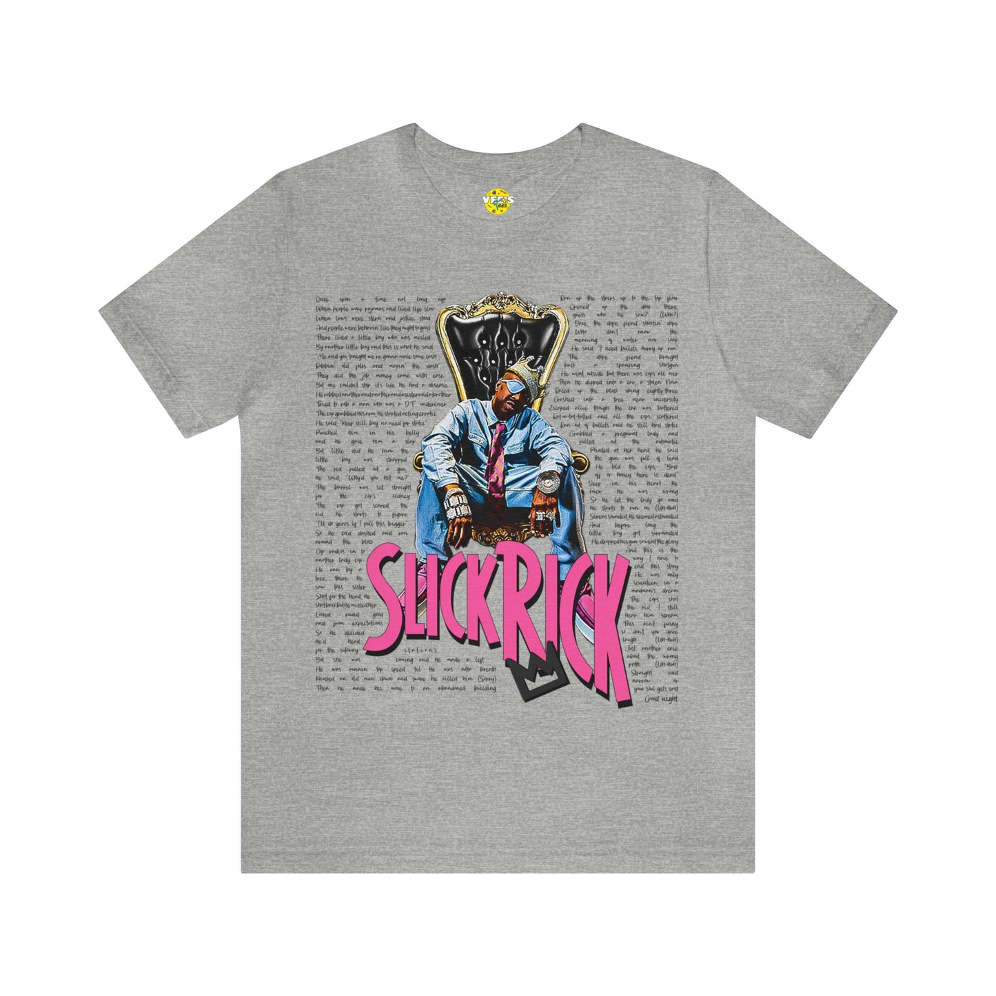 Hip-Hop Rap Legend Fashion TShirt, A Childrens Story Song Lyrics Tee, Old School Rapper Style Vintage Lyric Artwear