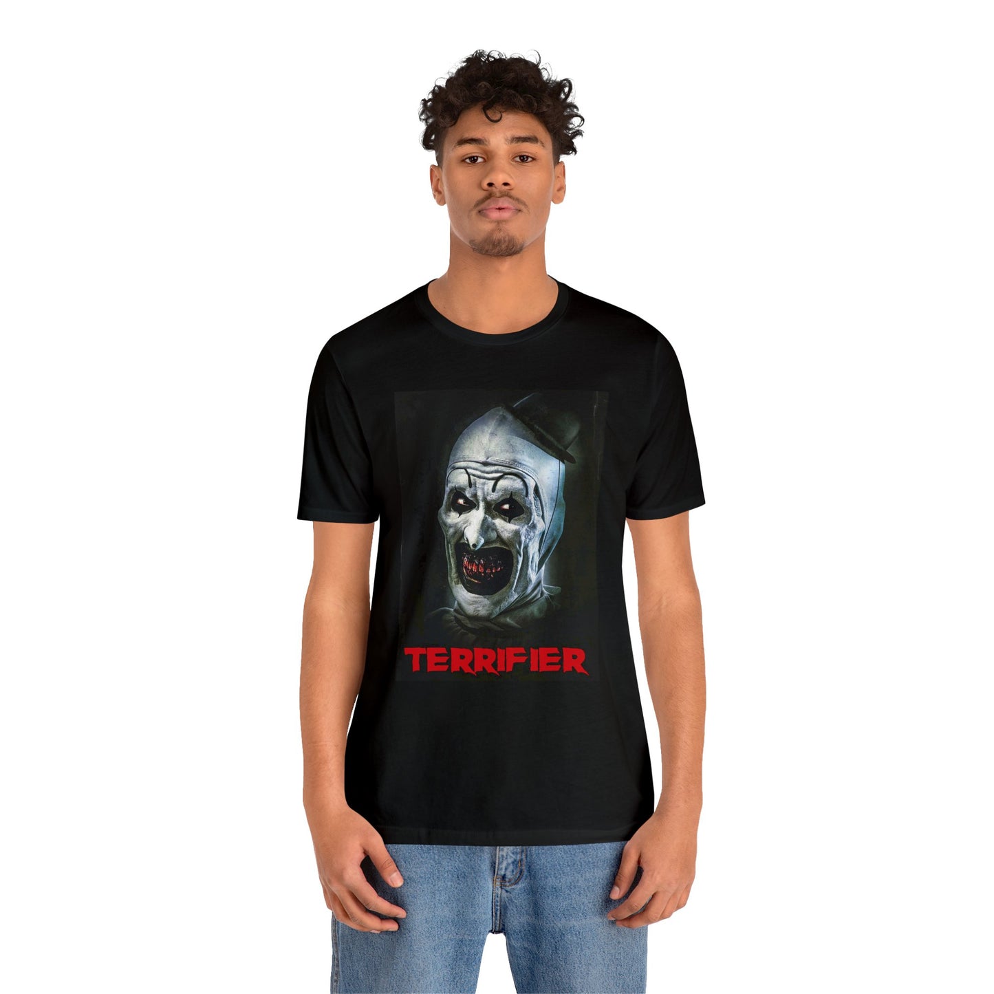 Halloween Terrifier Short Sleeve T-Shirt - Art the Clown Tee - Horror Movie Shirt