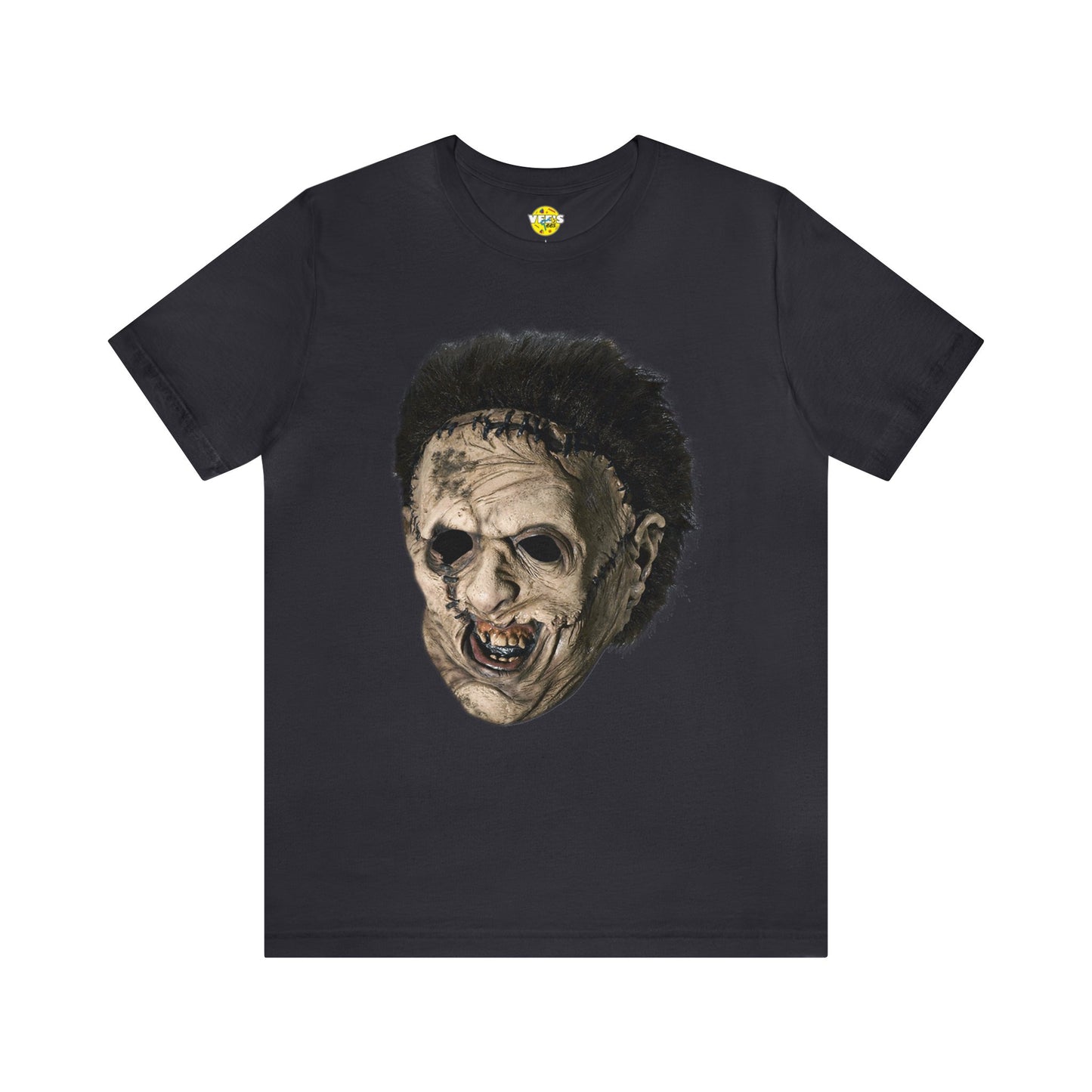 Halloween Leatherface Mask Short Sleeve T-Shirt - Classic Horror Film Tee - Iconic Chainsaw Massacre Shirt