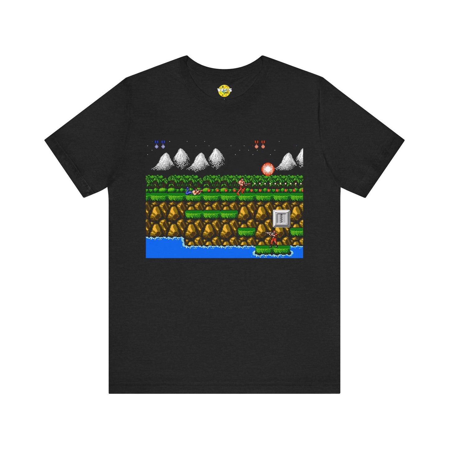 Classic Contra Gameplay Screen Retro Design TShirt