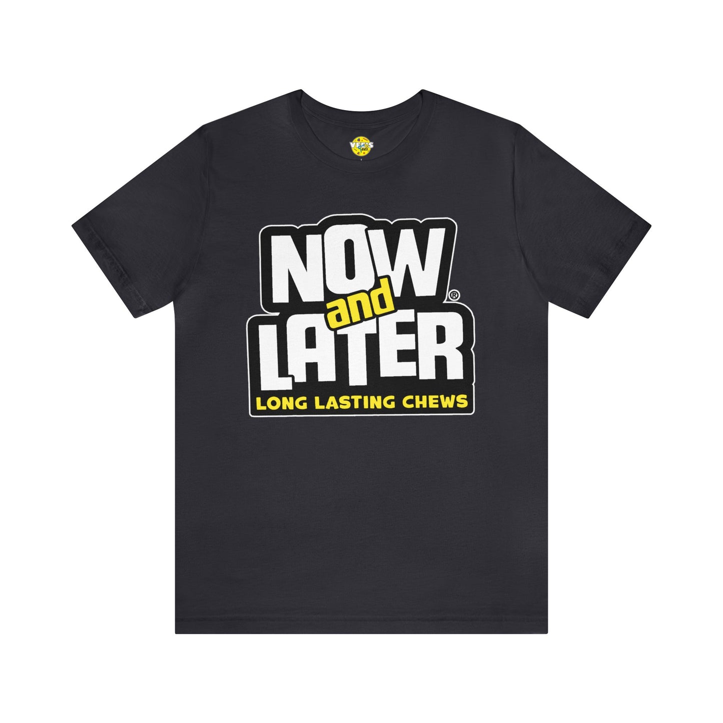 90s Nostalgia - Now and Later Logo Short Sleeve T-Shirt - Retro Now and Later Candy Logo