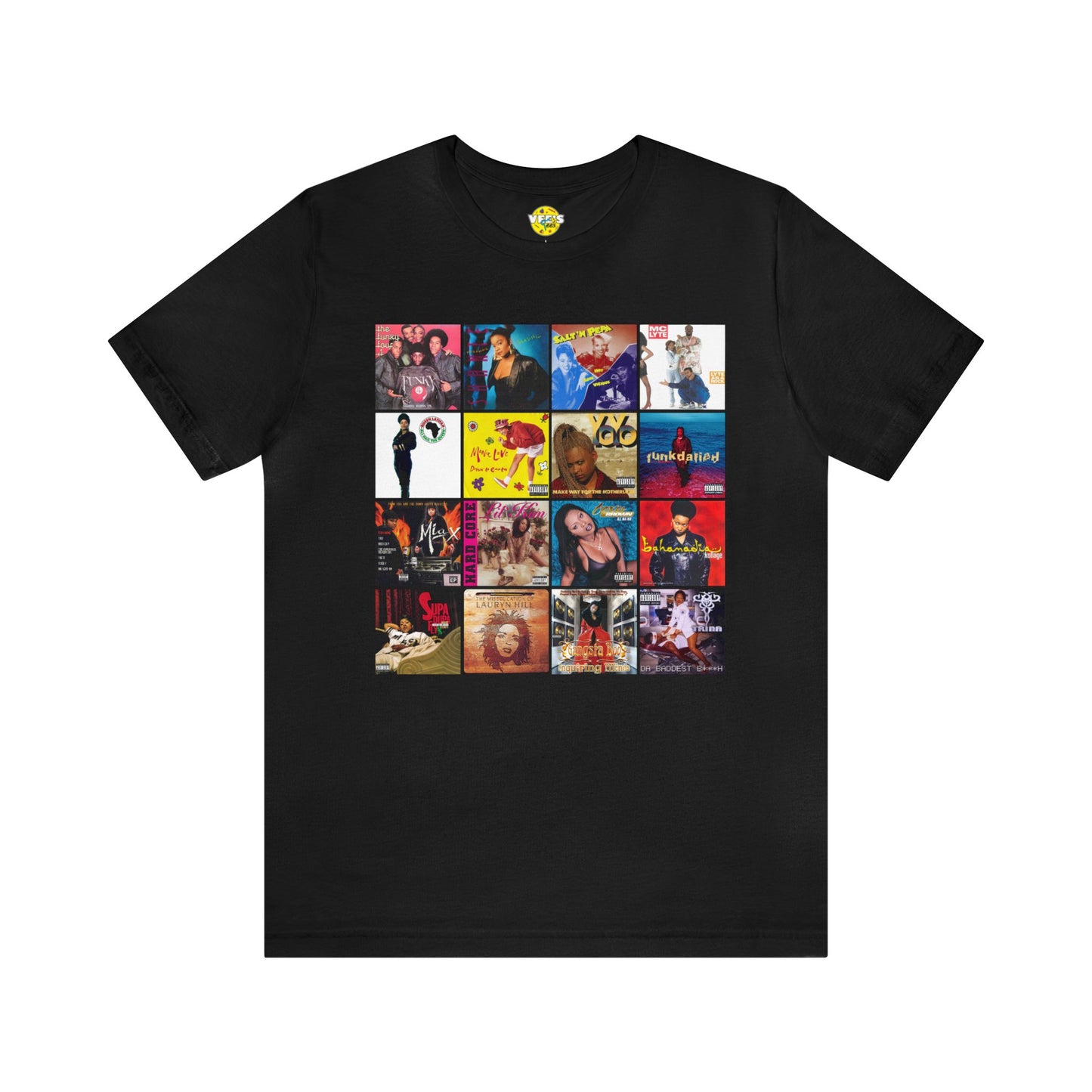 Founding Ladies of Hip Hop Album Cover Collage T-Shirt, Vintage Rap Legends Tee, 80s 90s Music Shirt