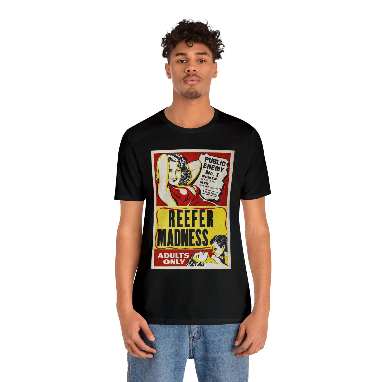 Reefer Madness Movie Poster Short Sleeve T-Shirt - Vintage Stoner Cult Classic Tee