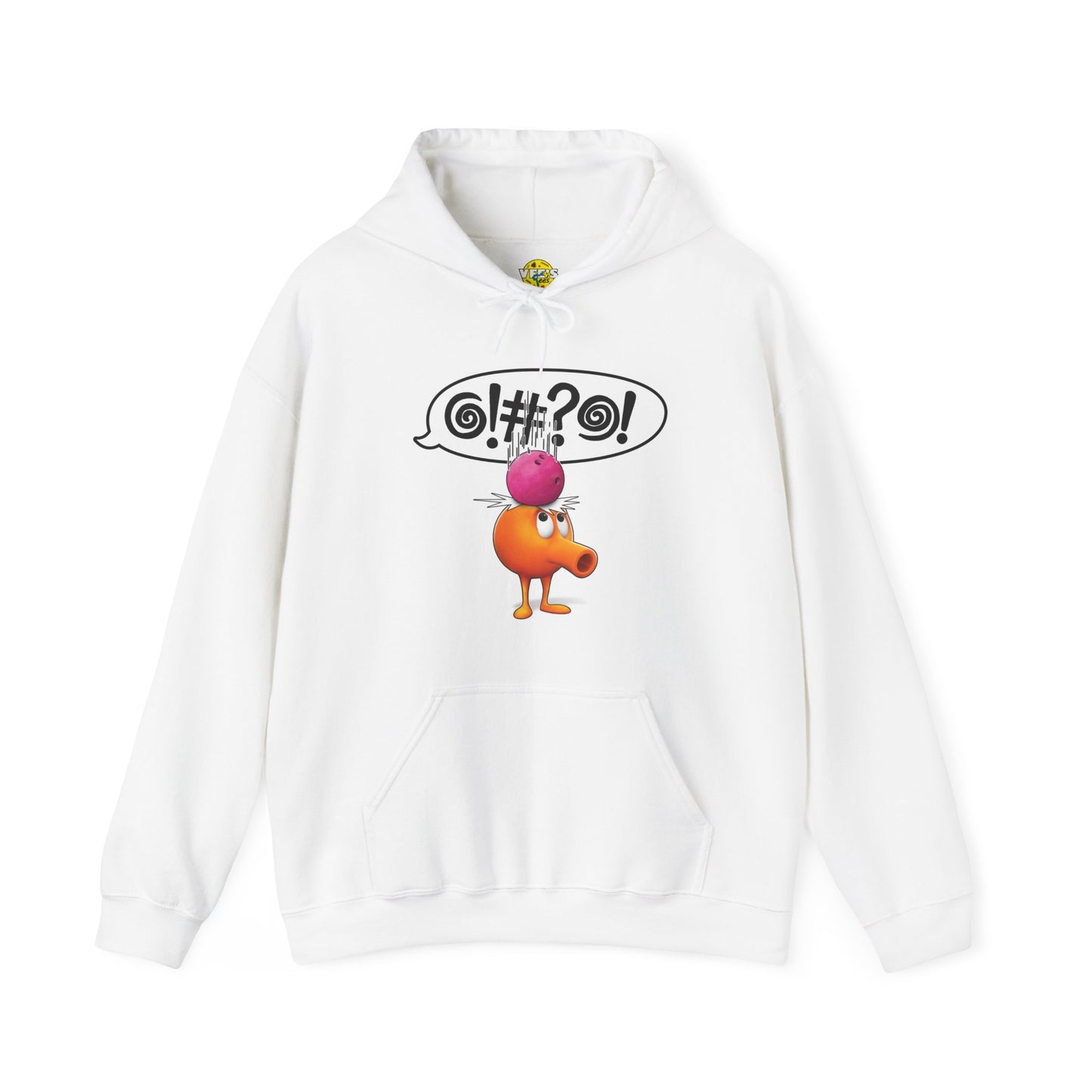 Retro 80s Video Game Sweatshirt, QBert Game, Retro Gaming Console Hoodie, QBert game screen Hooded Sweatshirt