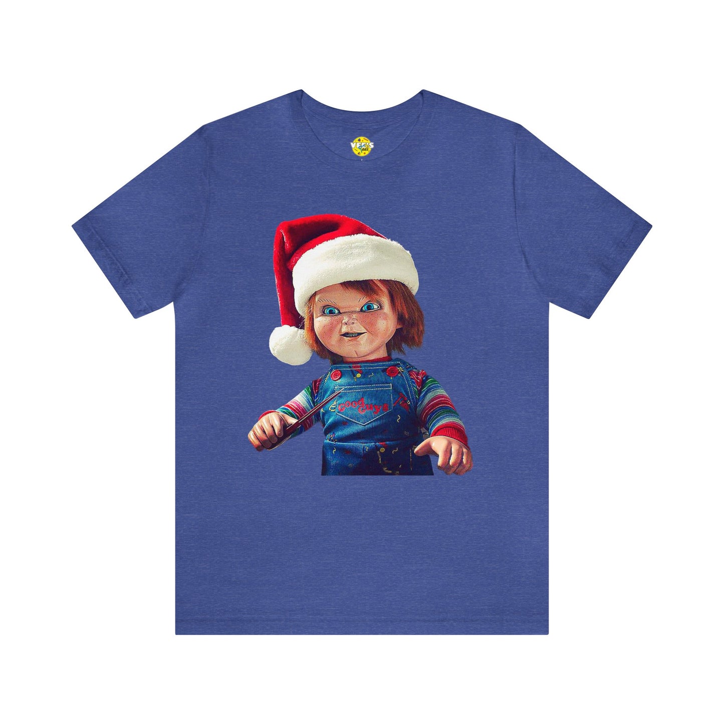 Yuletide Chucky Holiday Short Sleeve T-Shirt - Festive Horror Christmas Tee