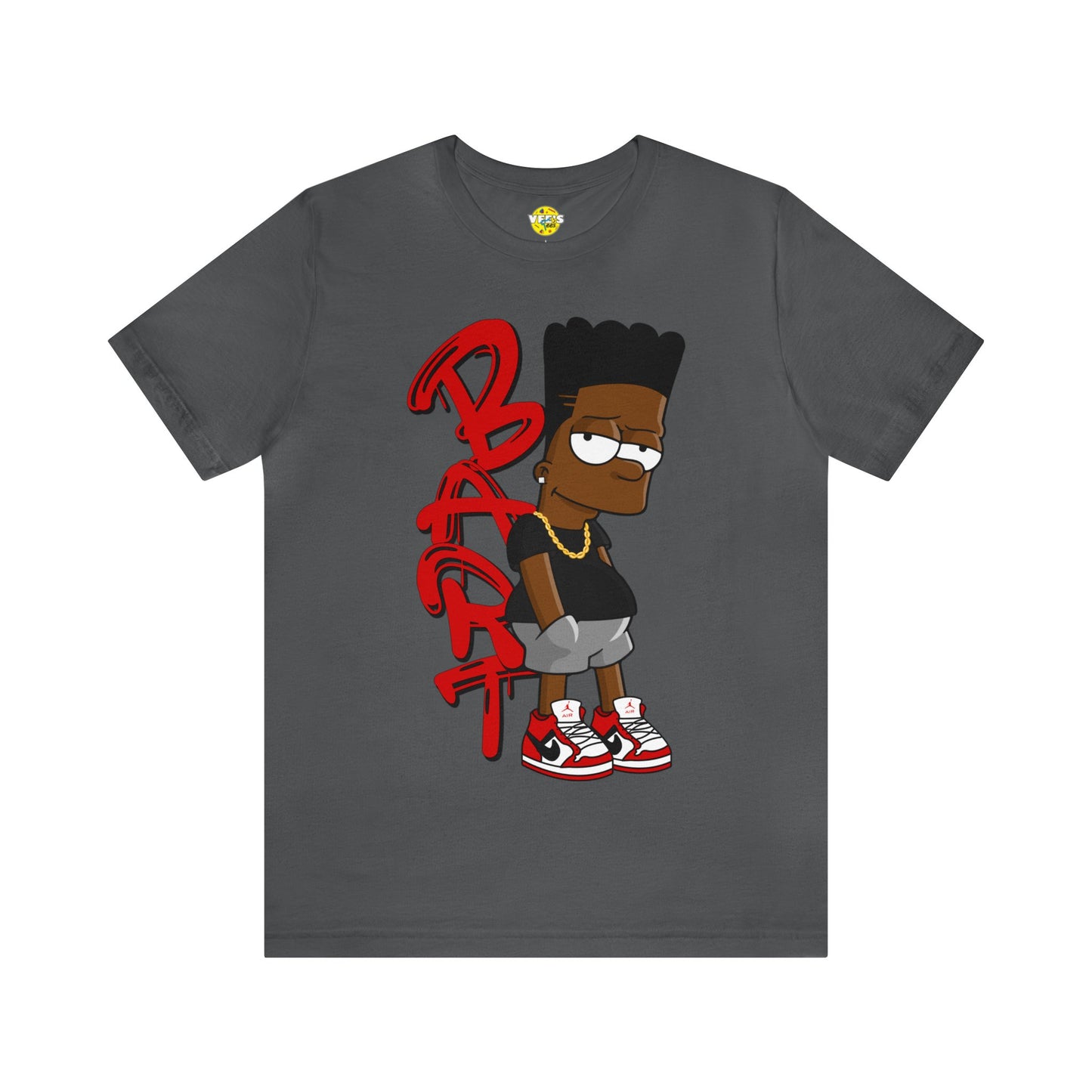 Black Bart Simpson TShirt - Red, Urban Streetwear, Vintage Cartoon Shirt, Hip Hop Inspired Tee