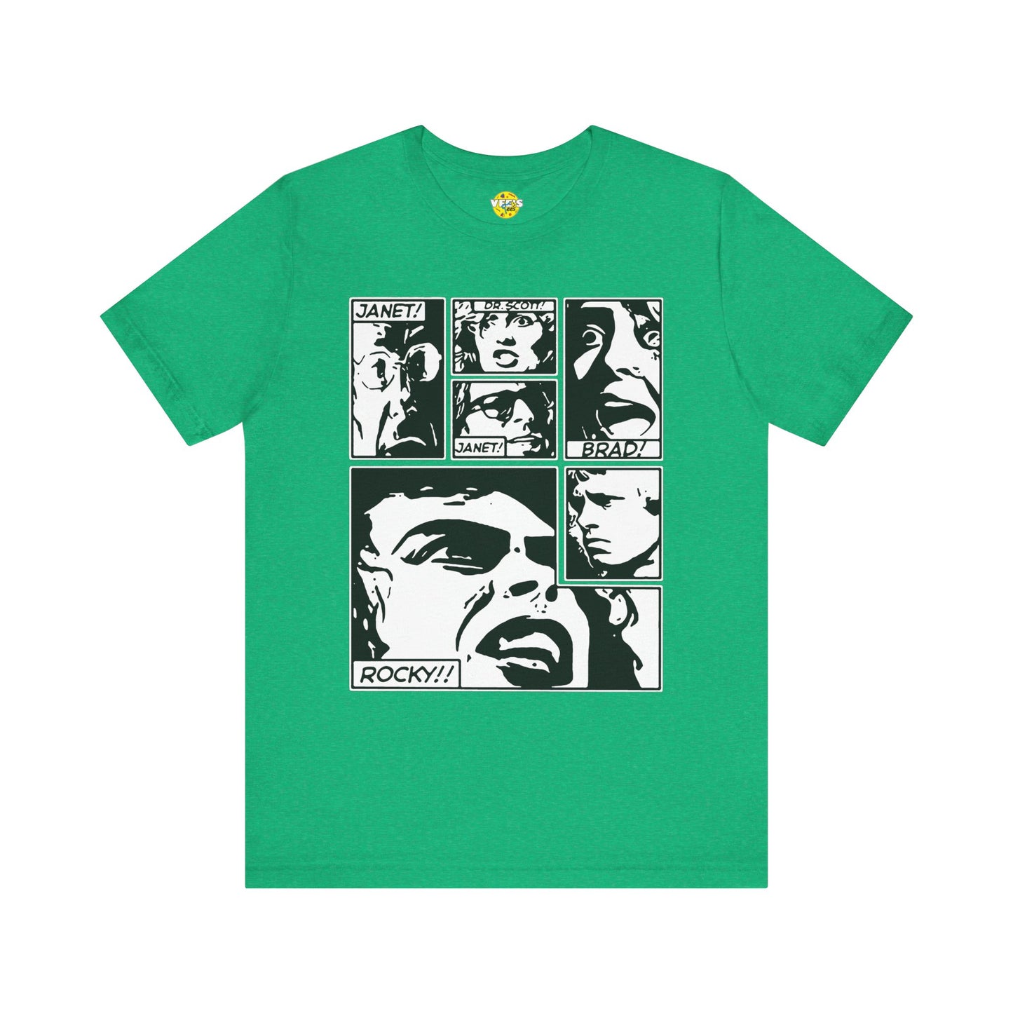 Halloween Rocky Horror Picture Show Cast Comic Book Short Sleeve T-Shirt