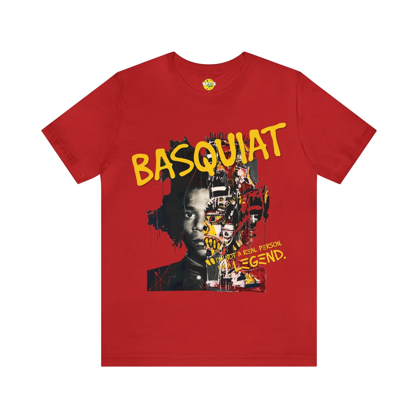 Basquiat Portrait Urban Art Icon Shirt, Jean-Michel Basquiat Quote Collage T-Shirt, Art Lover Fashion Graphic Tee, Black History Month