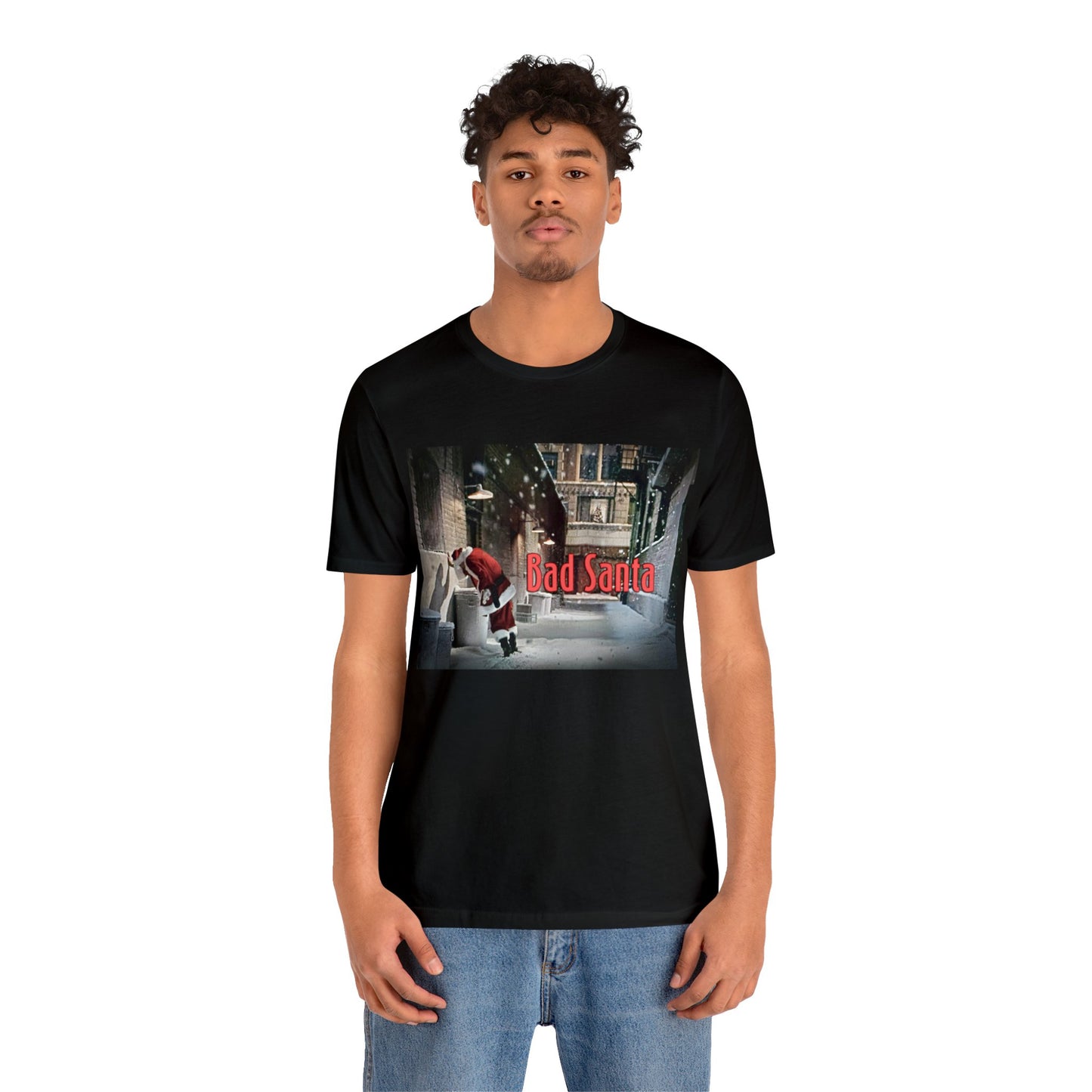 Bad Santa - Quirky Short Sleeve T-Shirt - Movie Scene Tee