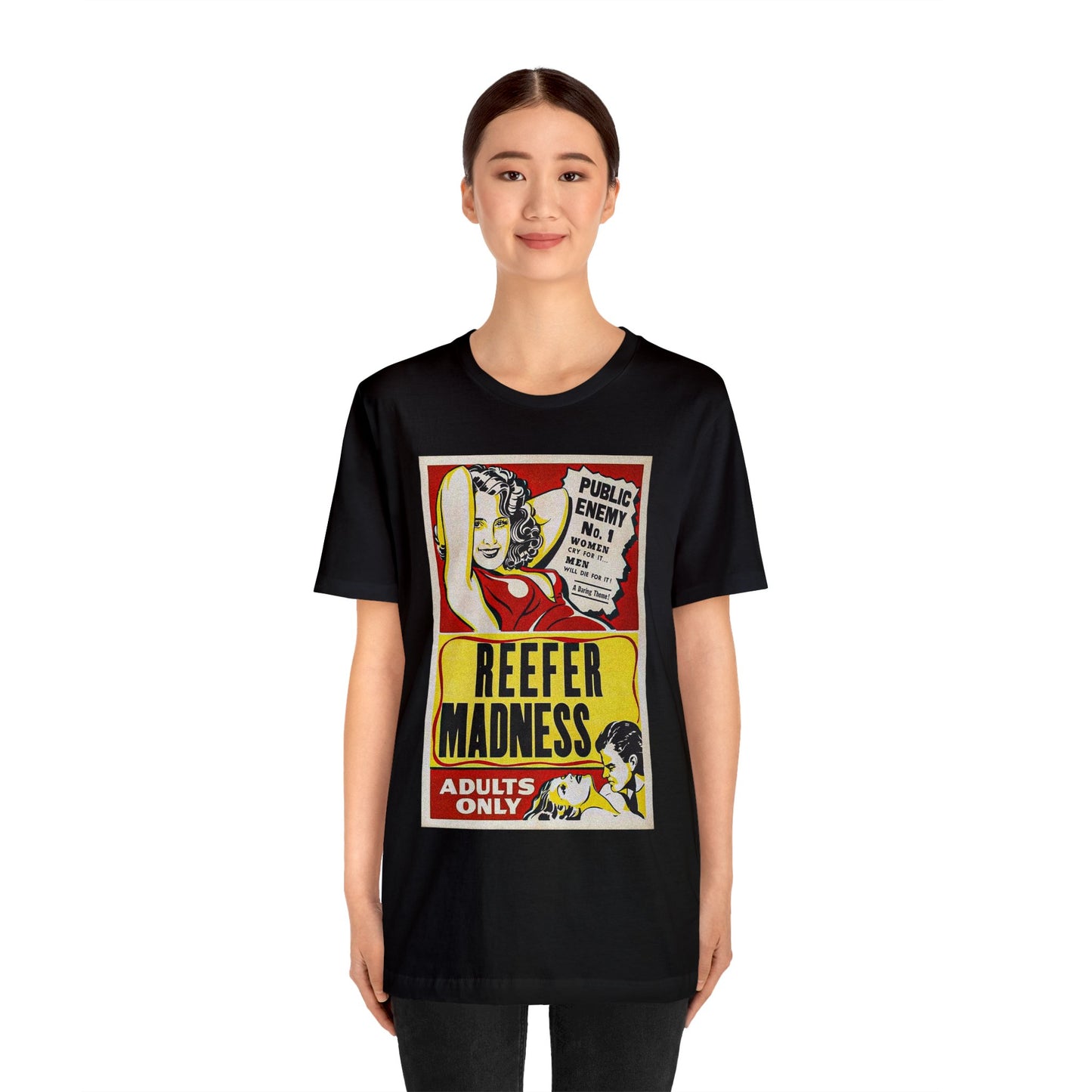 Reefer Madness Movie Poster Short Sleeve T-Shirt - Vintage Stoner Cult Classic Tee