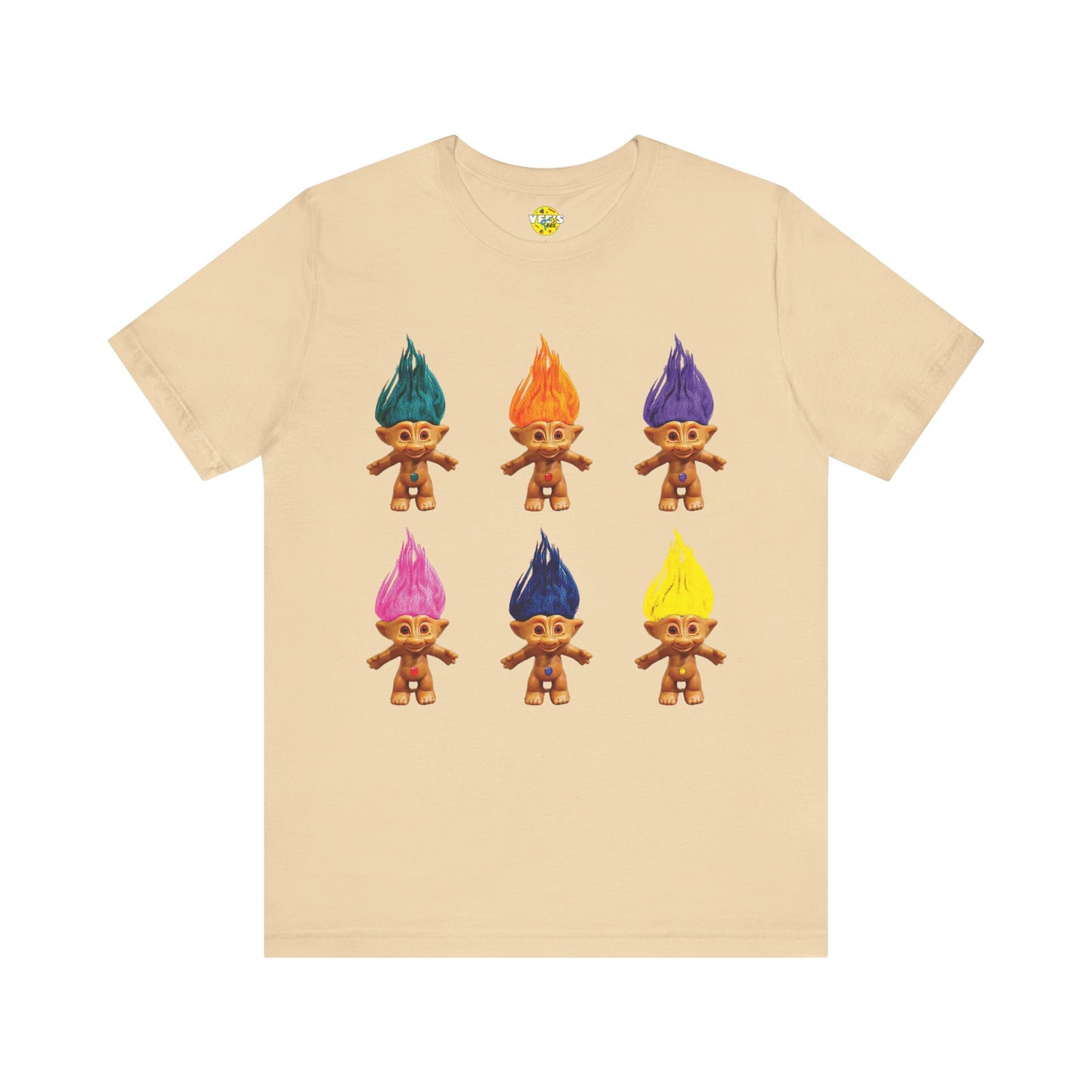 Vintage Treasure Troll Squad Short Sleeve T-Shirt - Retro 90s Nostalgia Tee