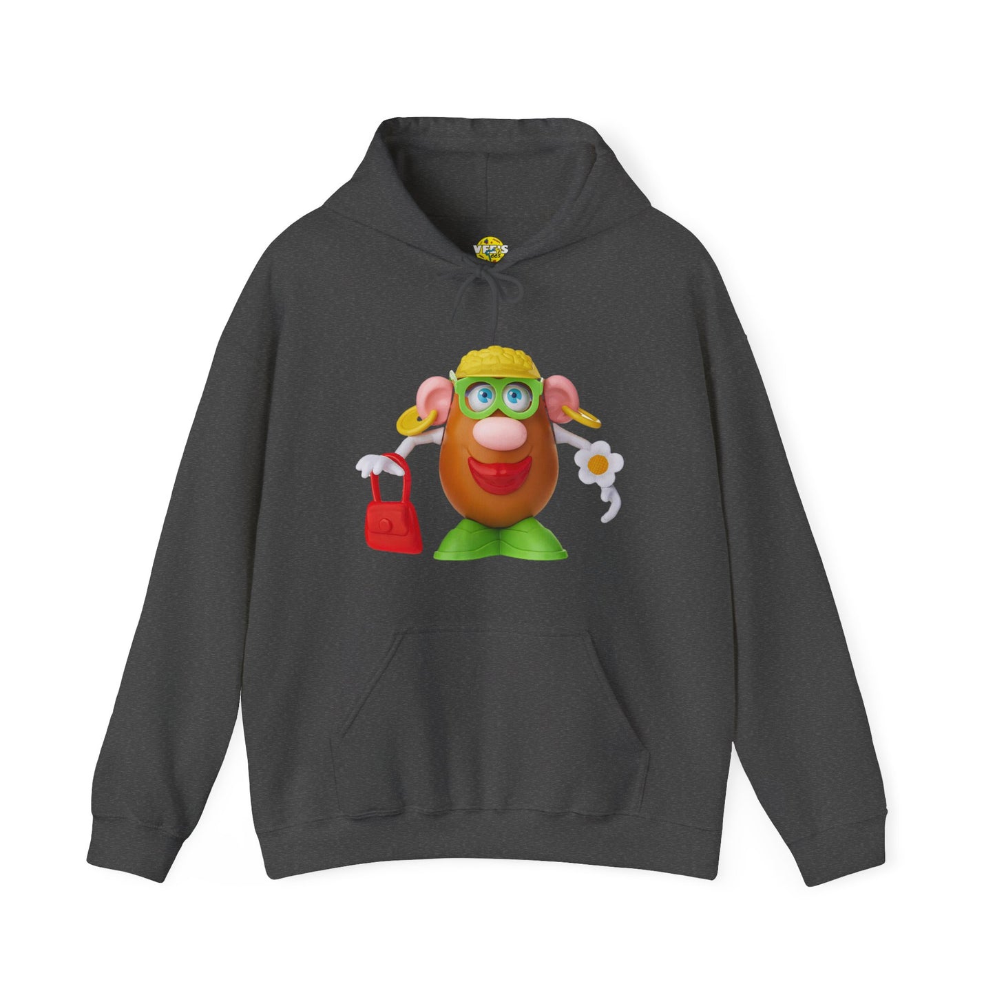 Classic Mrs. Potato Head Retro Hoodie, Vintage Nostalgic Retro Iconic Childhood Character Sweatshirt, Valentines Day Couple Toy Enthusiast