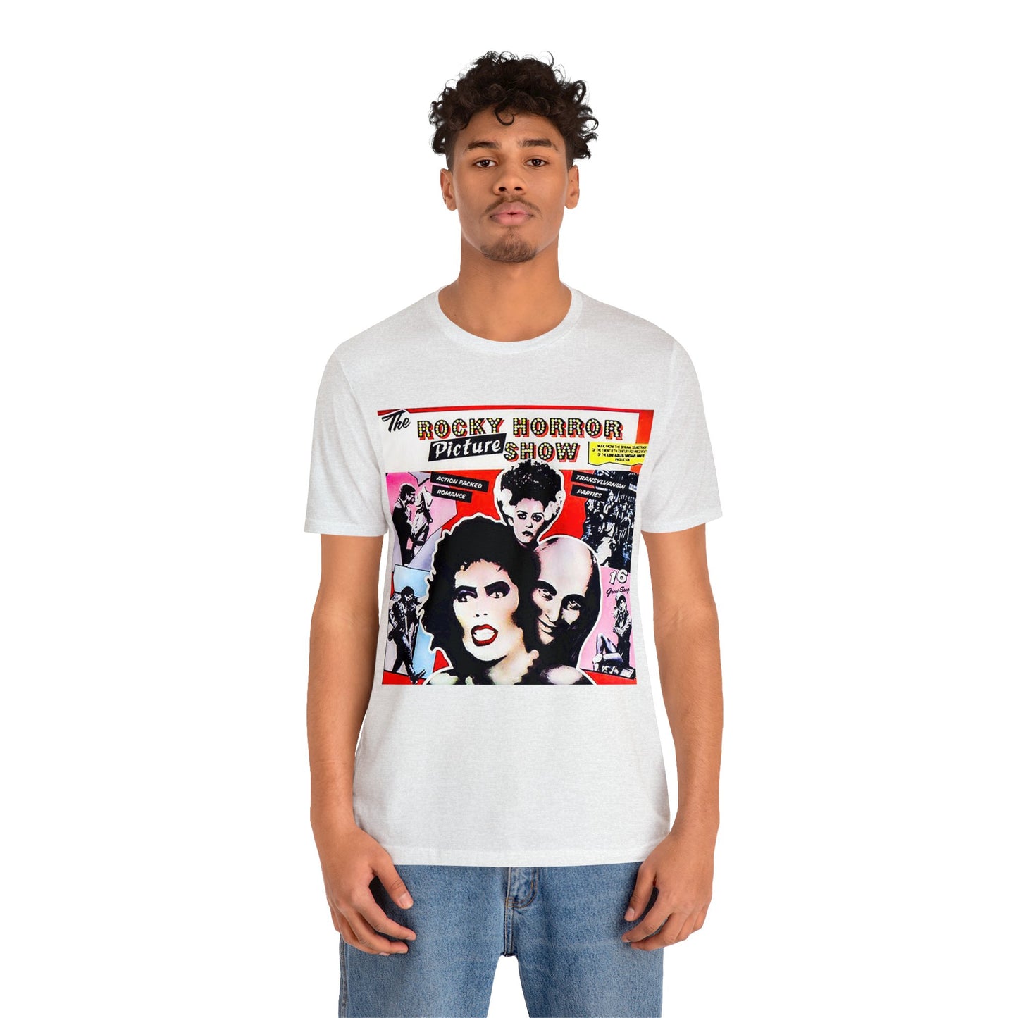 Halloween Rocky Horror Picture Show Album Cover Short Sleeve T-Shirt - Classic Musical Tee - Cult Film Shirt - Time Warp Fan Gift