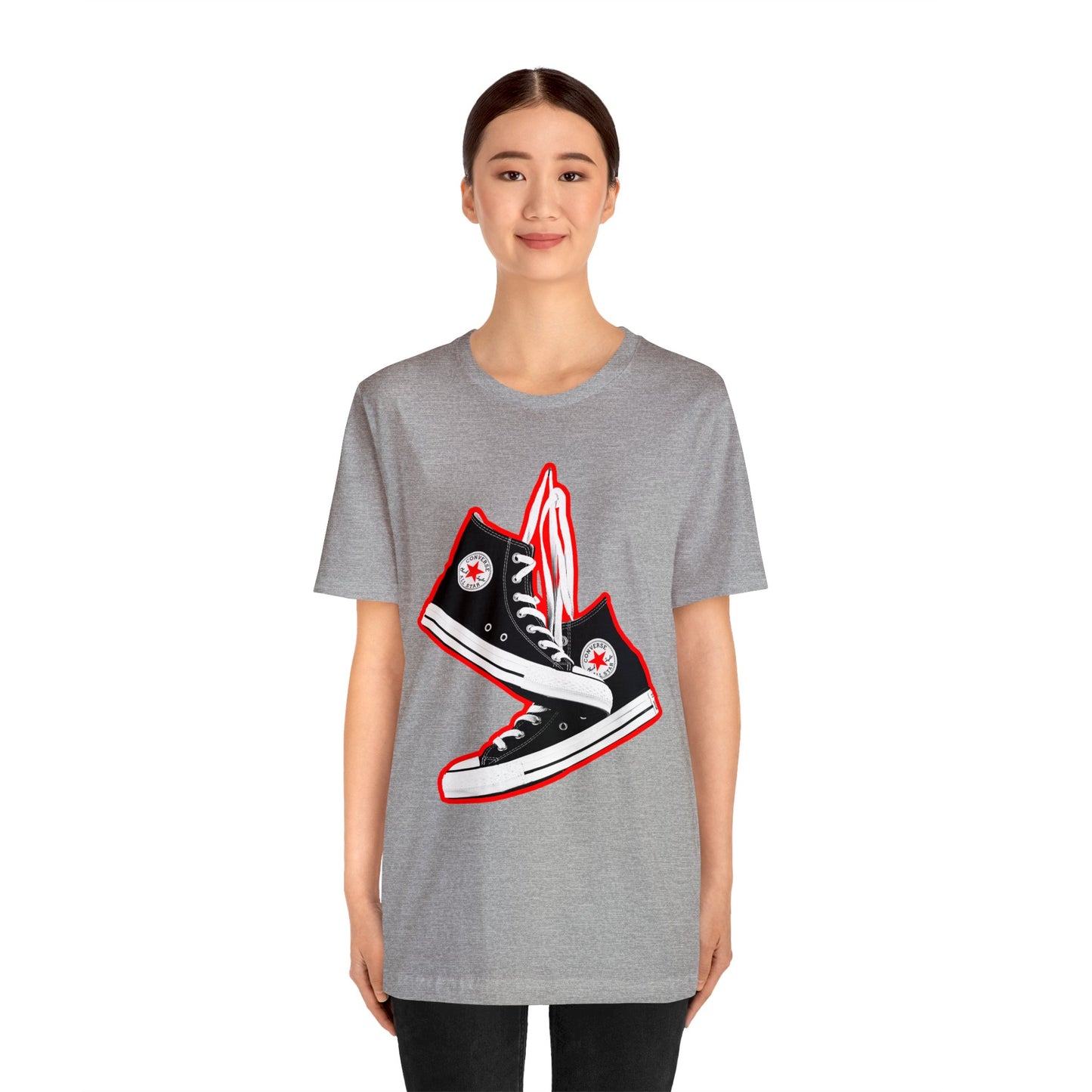 Black Sneakers tshirt - 90s Sneakers tshirt - converse chuck taylor all stars tshirt - High Top Chuck Taylor All Stars Tshirt