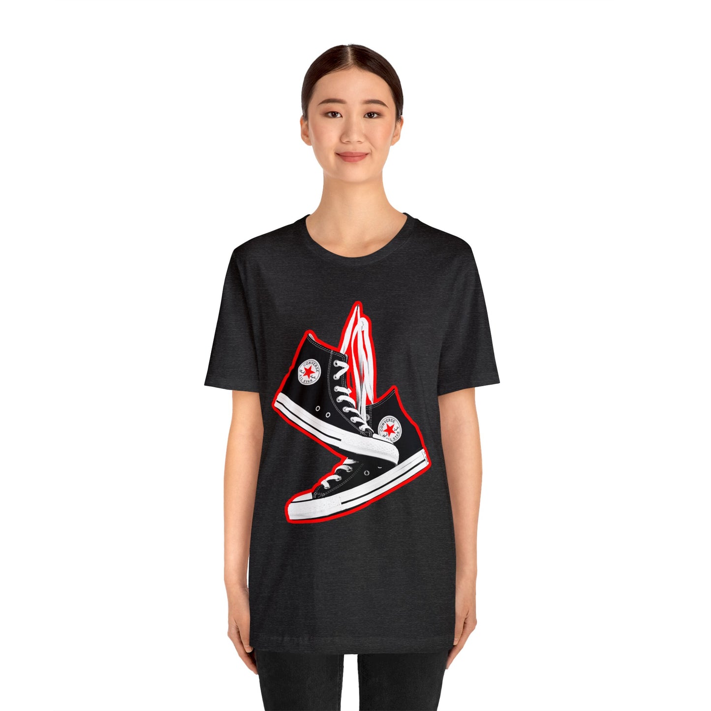 Black Sneakers tshirt - 90s Sneakers tshirt - converse chuck taylor all stars tshirt - High Top Chuck Taylor All Stars Tshirt