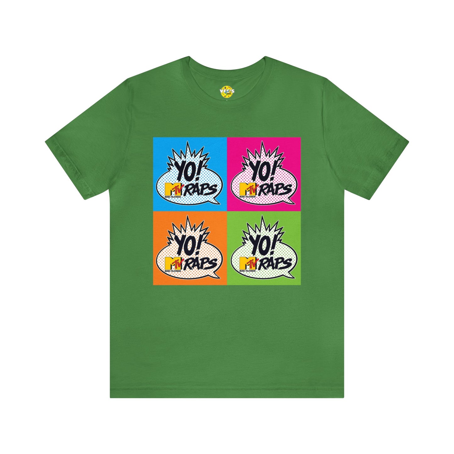 Yo! MTV Raps Pop Art Short Sleeve T-Shirt - Retro Hip-Hop Vibes for Music Lovers Tee