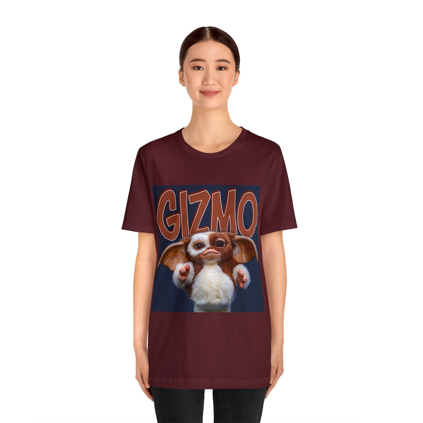 Halloween Gizmo from Gremlins Short Sleeve T-Shirt - Cute Mogwai Graphic Tee, 80s Movie Nostalgia Shirt