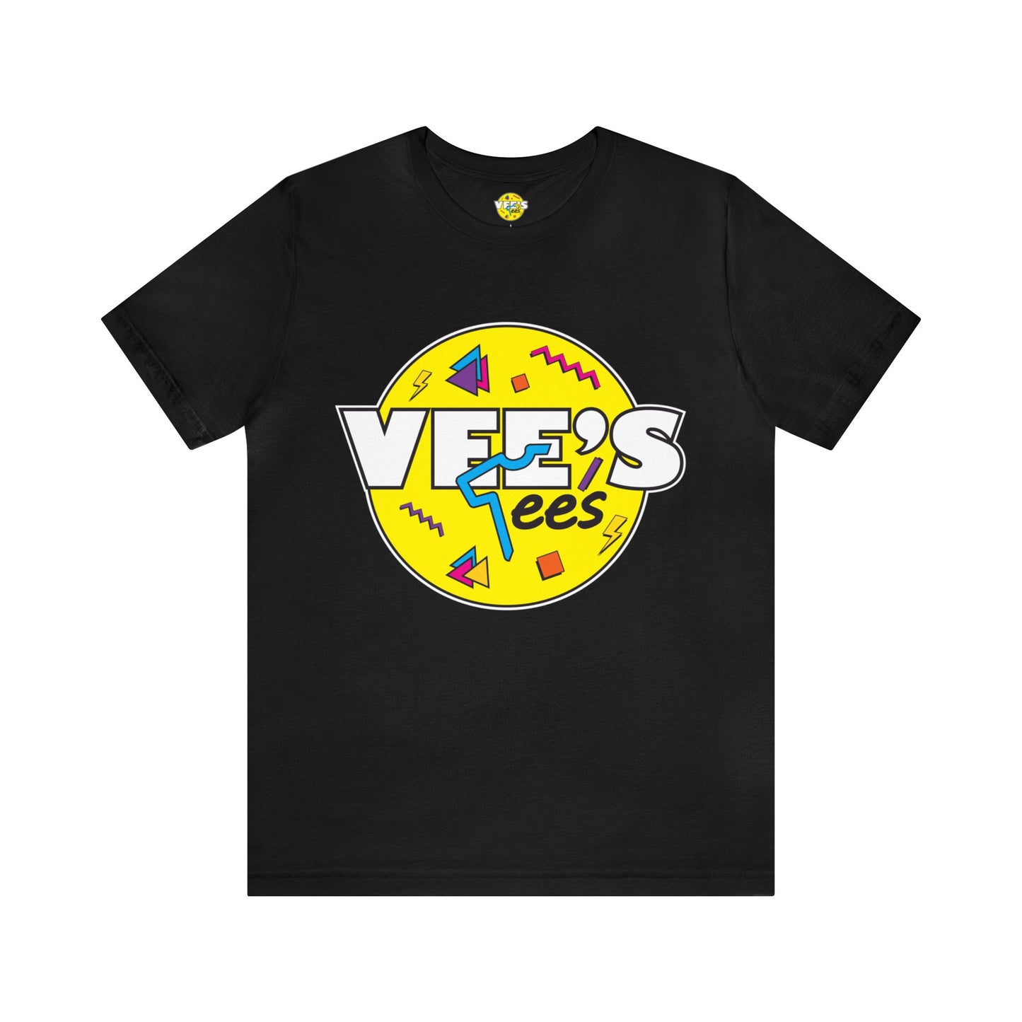 VeesTees Logo Short Sleeve T-Shirt - Classic Brand Tee, Stylish Graphic Shirt