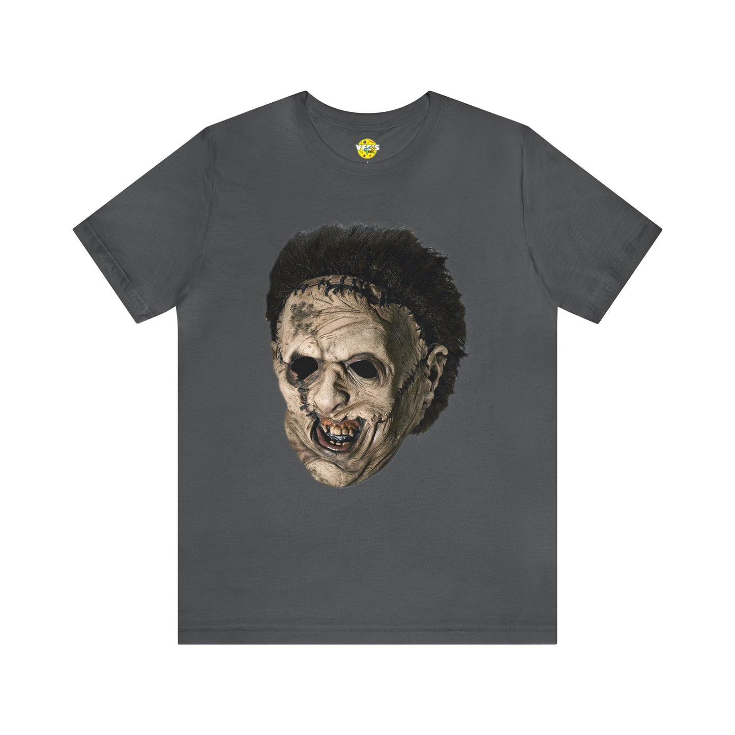 Halloween Leatherface Mask Short Sleeve T-Shirt - Classic Horror Film Tee - Iconic Chainsaw Massacre Shirt