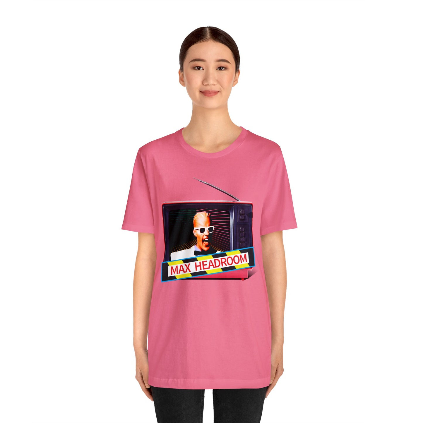 Max Headroom Retro TV Vibes Short Sleeve T-Shirt - Vintage Cyberpunk Tee