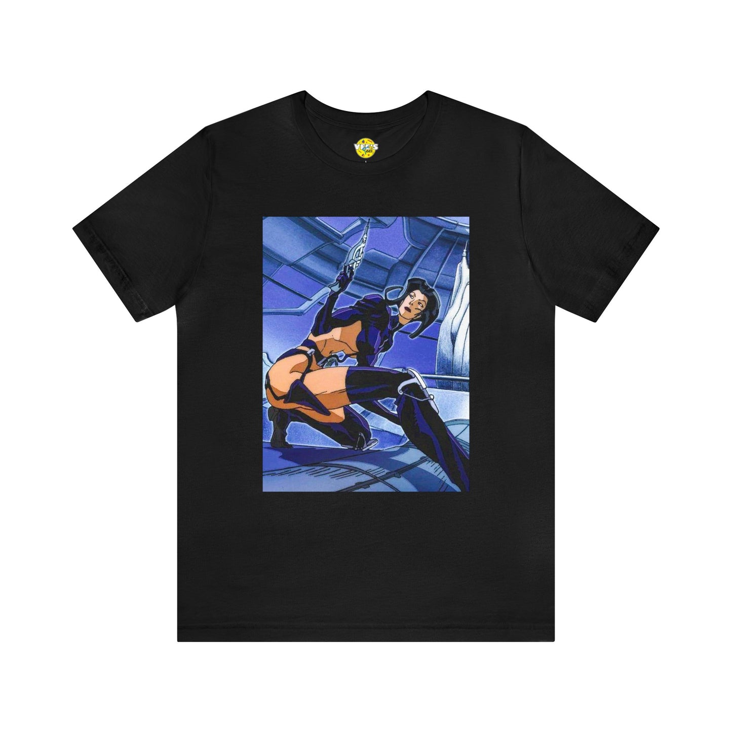 90s Aeon Flux Short Sleeve Tee - Vintage Sci-Fi Cartoon T-Shirt - Retro