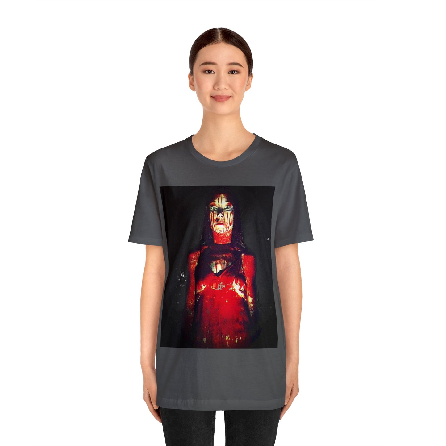 Halloween Bloody Carrie White Prom Scene Short Sleeve T-Shirt - Classic Horror Tee, Iconic Movie Graphic Shirt