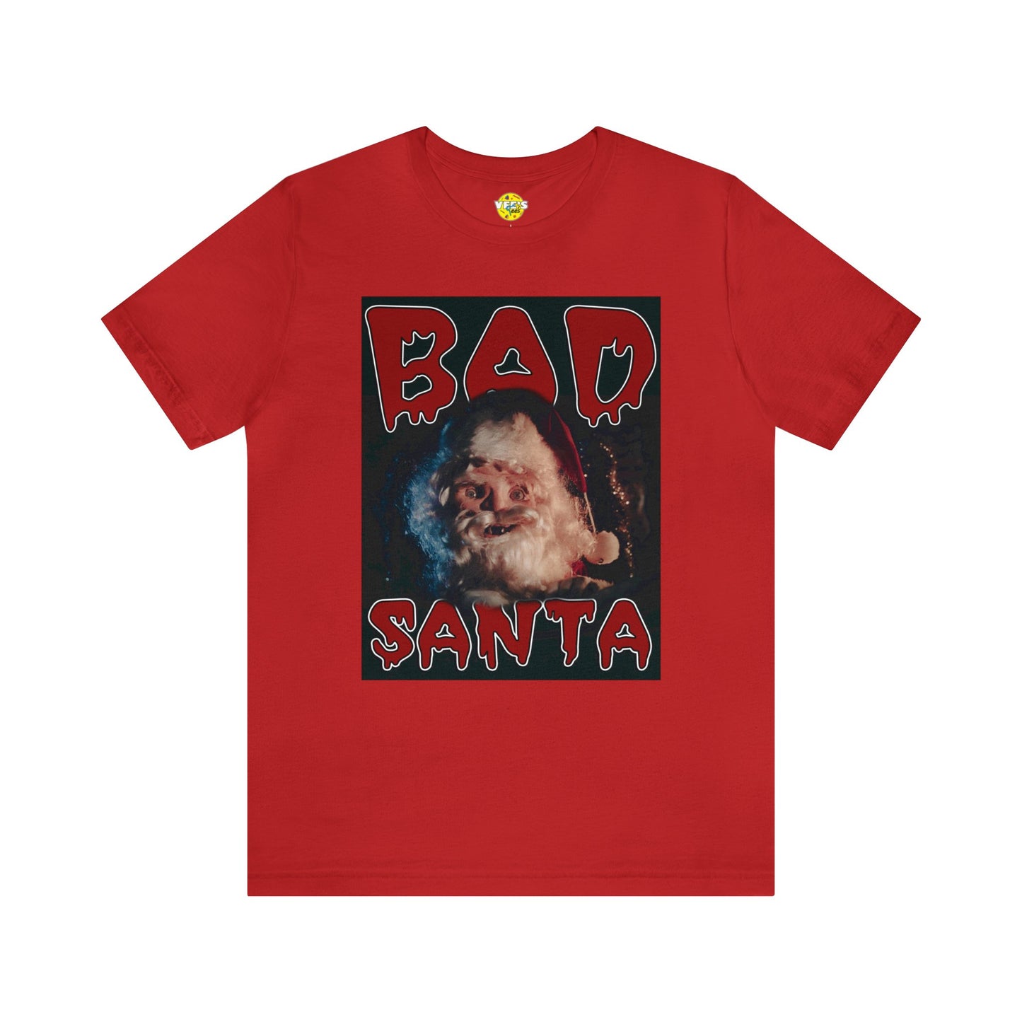 Holiday Scary Santa Mask tshirt - Christmas Crypt Keeper Santa tshirt - Christmas Ghoul Santa Mask tshirt - Christmas Creepy Santa Mask tee