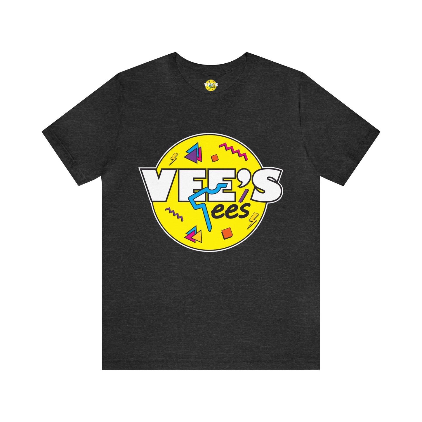 VeesTees Logo Short Sleeve T-Shirt - Classic Brand Tee, Stylish Graphic Shirt