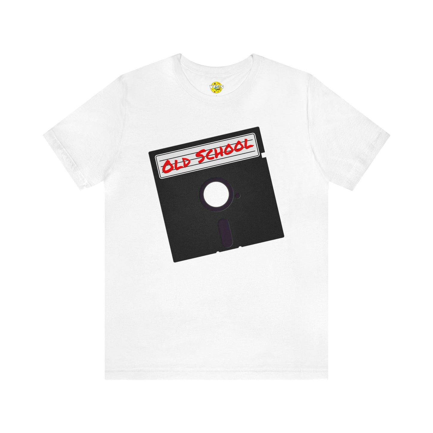 Back to the '80s Vibes - Retro Floppy Disk Short Sleeve T-shirt - Old School