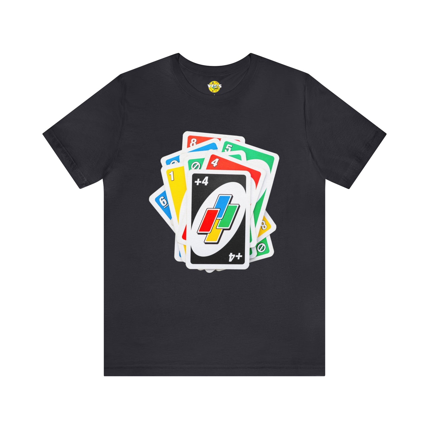 Uno Card Game TShirt - Fun Draw 4 Stack Design - Card Game Tee - Draw 4 TShirt