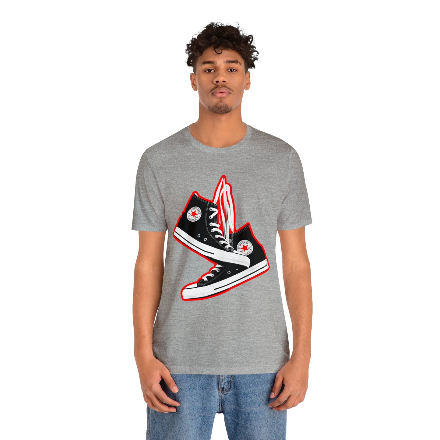 Black Sneakers tshirt - 90s Sneakers tshirt - converse chuck taylor all stars tshirt - High Top Chuck Taylor All Stars Tshirt