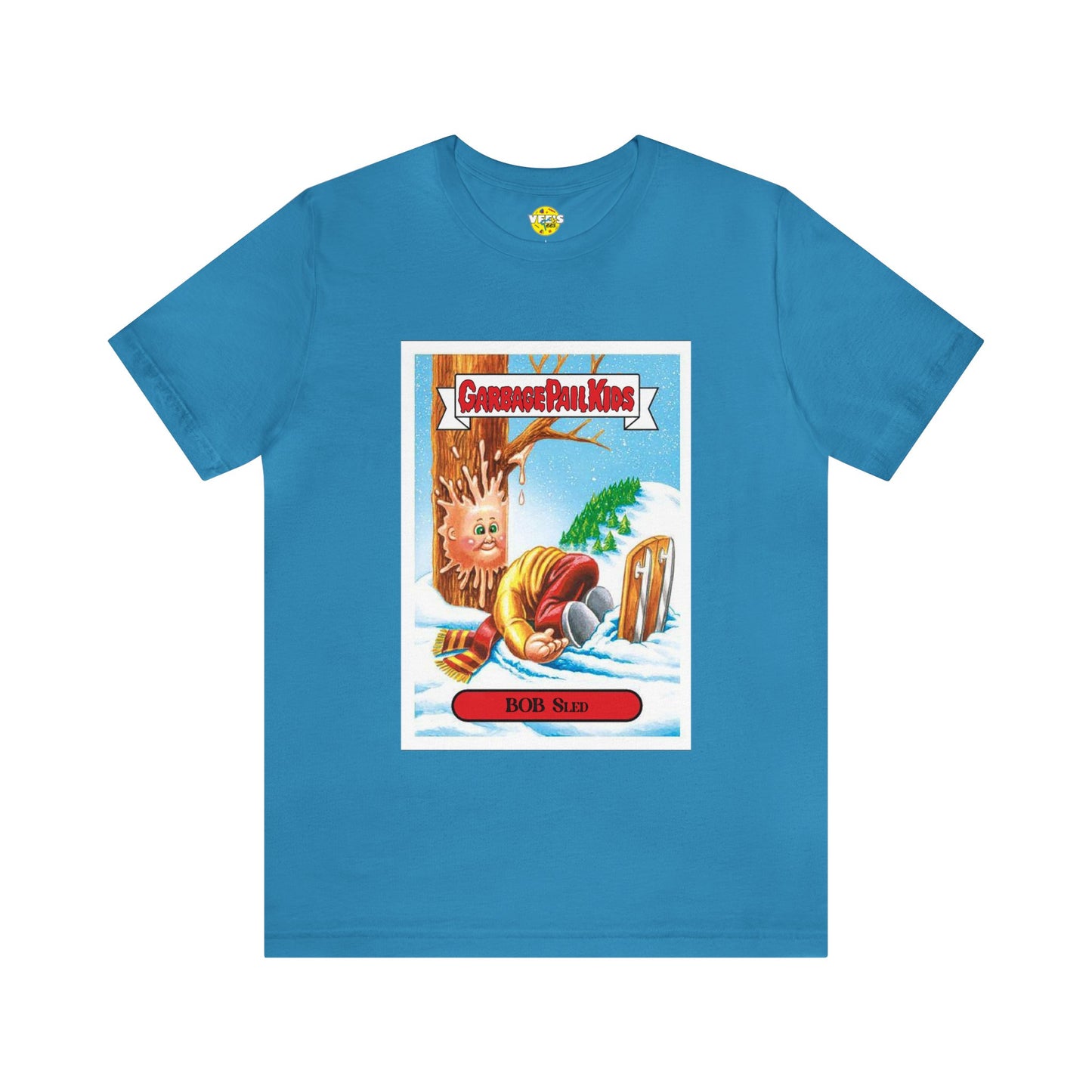 Garbage Pail Kids tshirt - Christmas Garbage Pail Kids tshirt - Bob Sled Garbage Pail Kid tshirt - Garbage Pail Kid Bob Sled tshirt